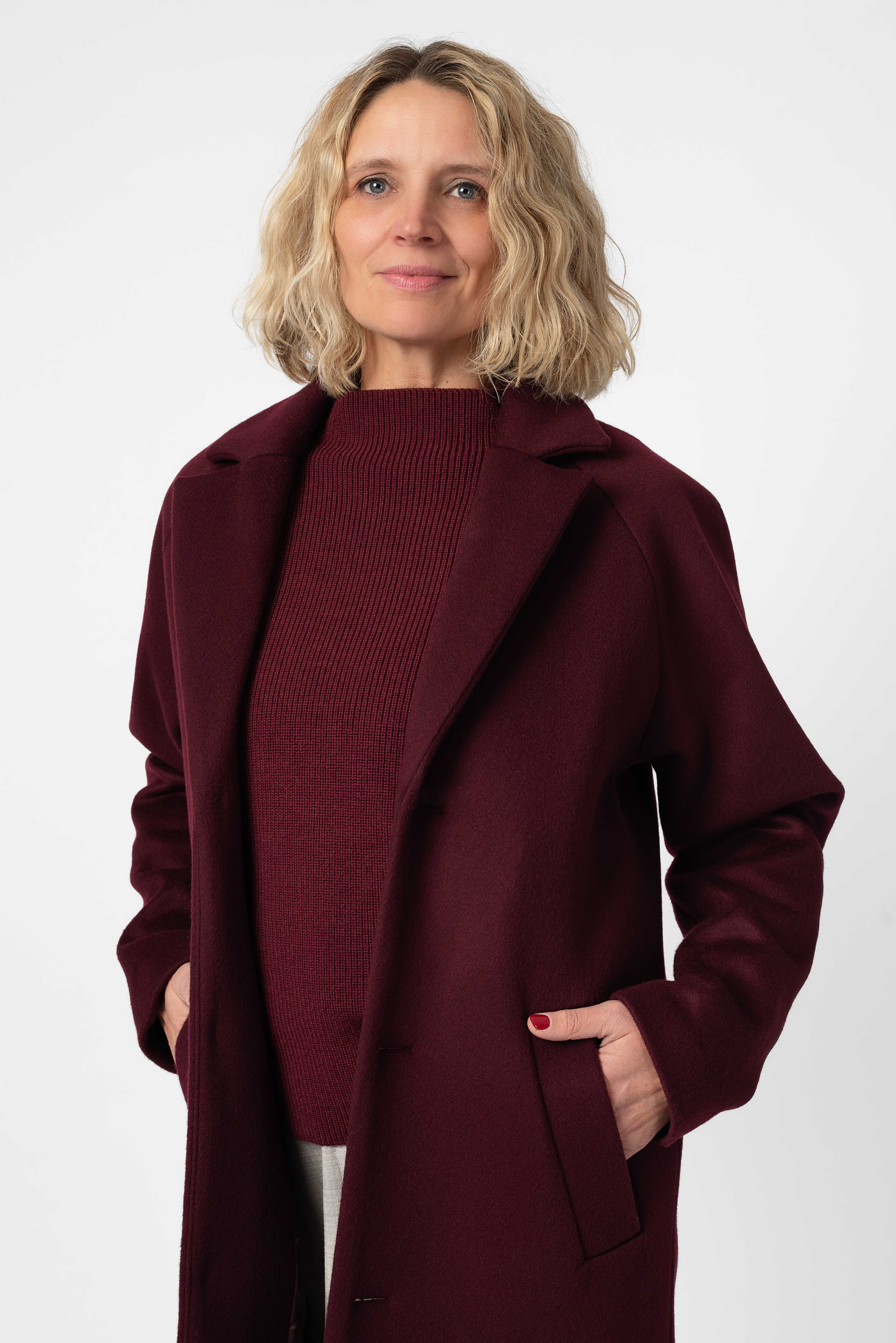 NNIstudio - LONGCOAT Wool - Red Mahogany - S -