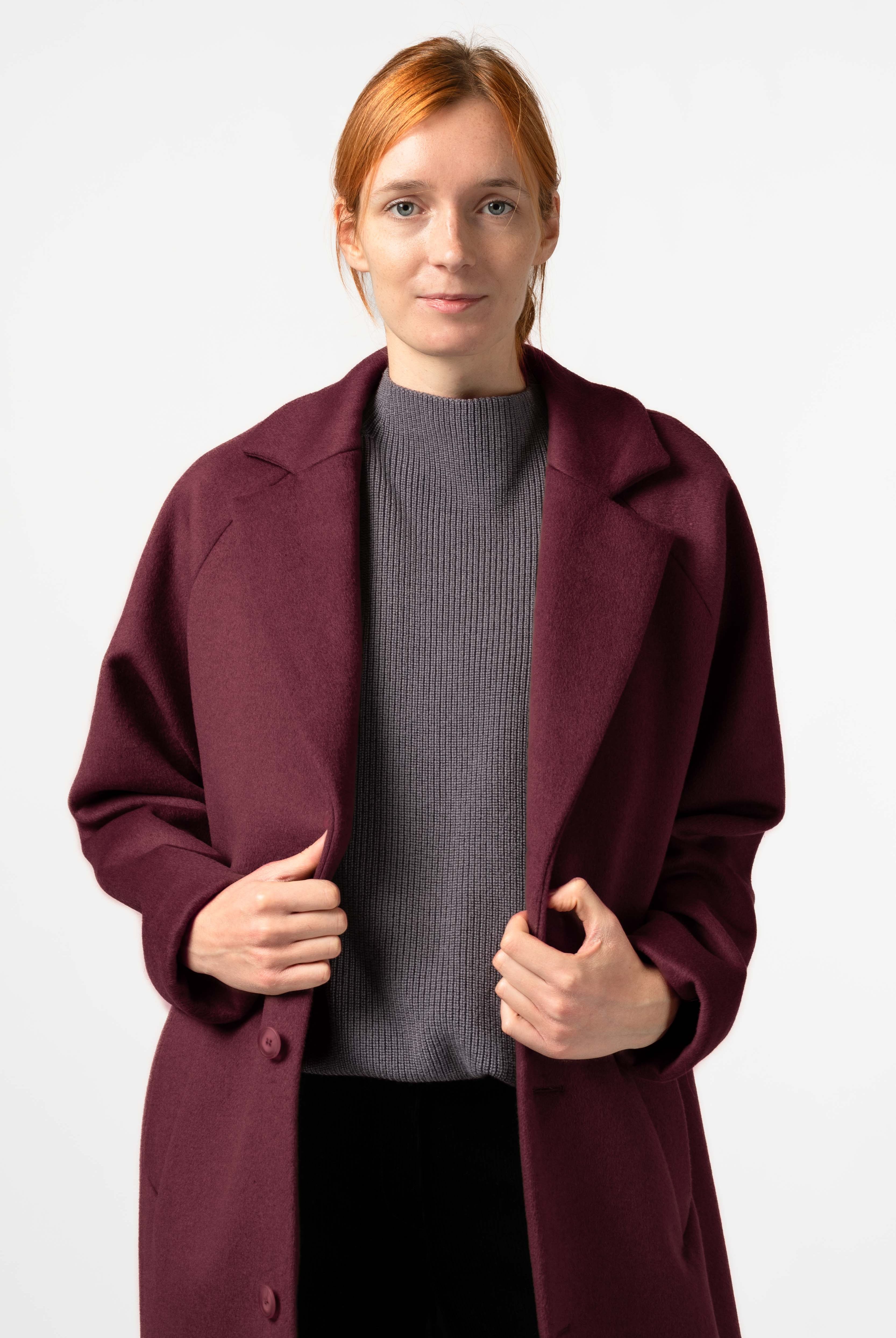 NNIstudio - LONGCOAT Wool - Red Mahogany - S -