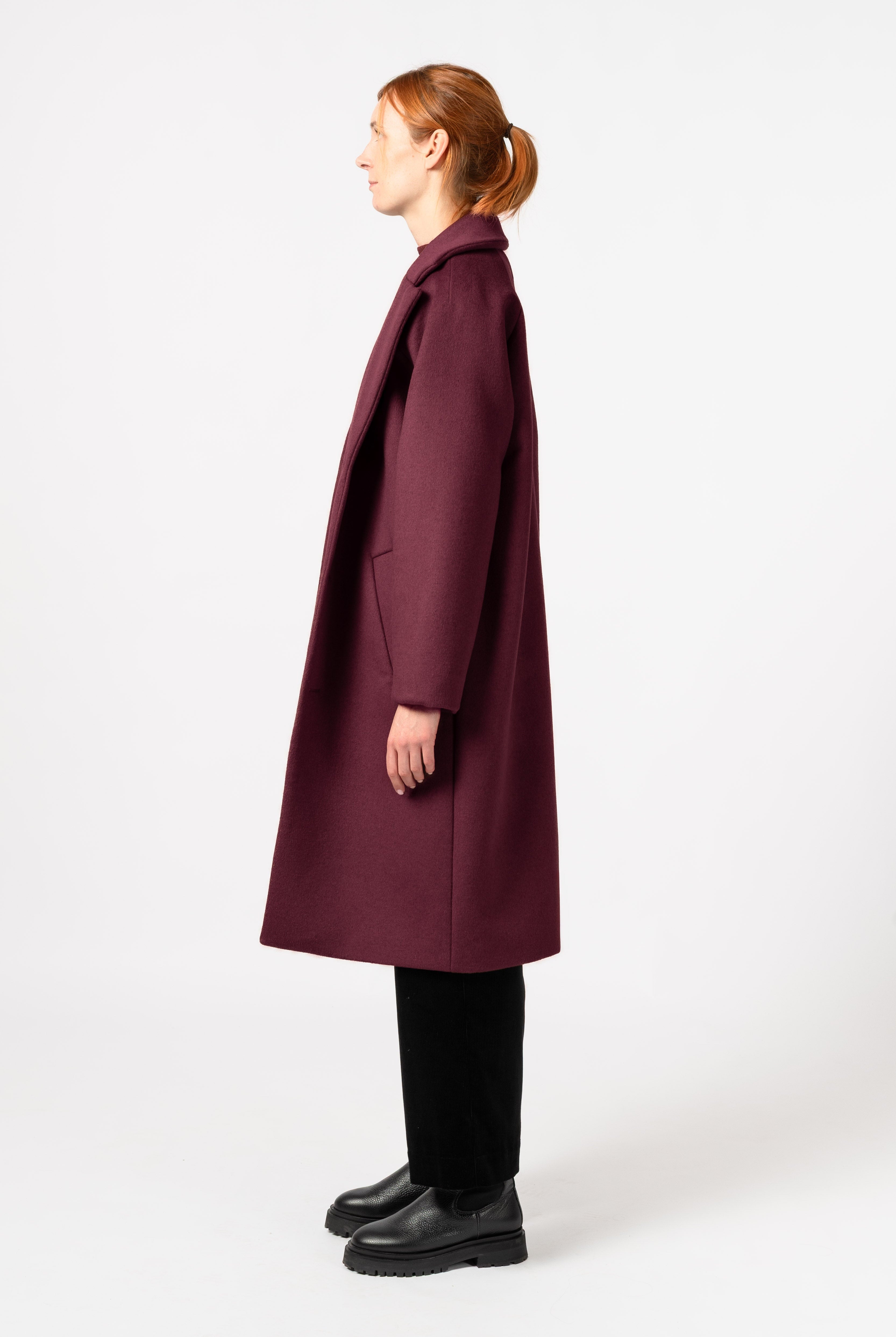 NNIstudio - LONGCOAT Wool - Taupe Grey - S -