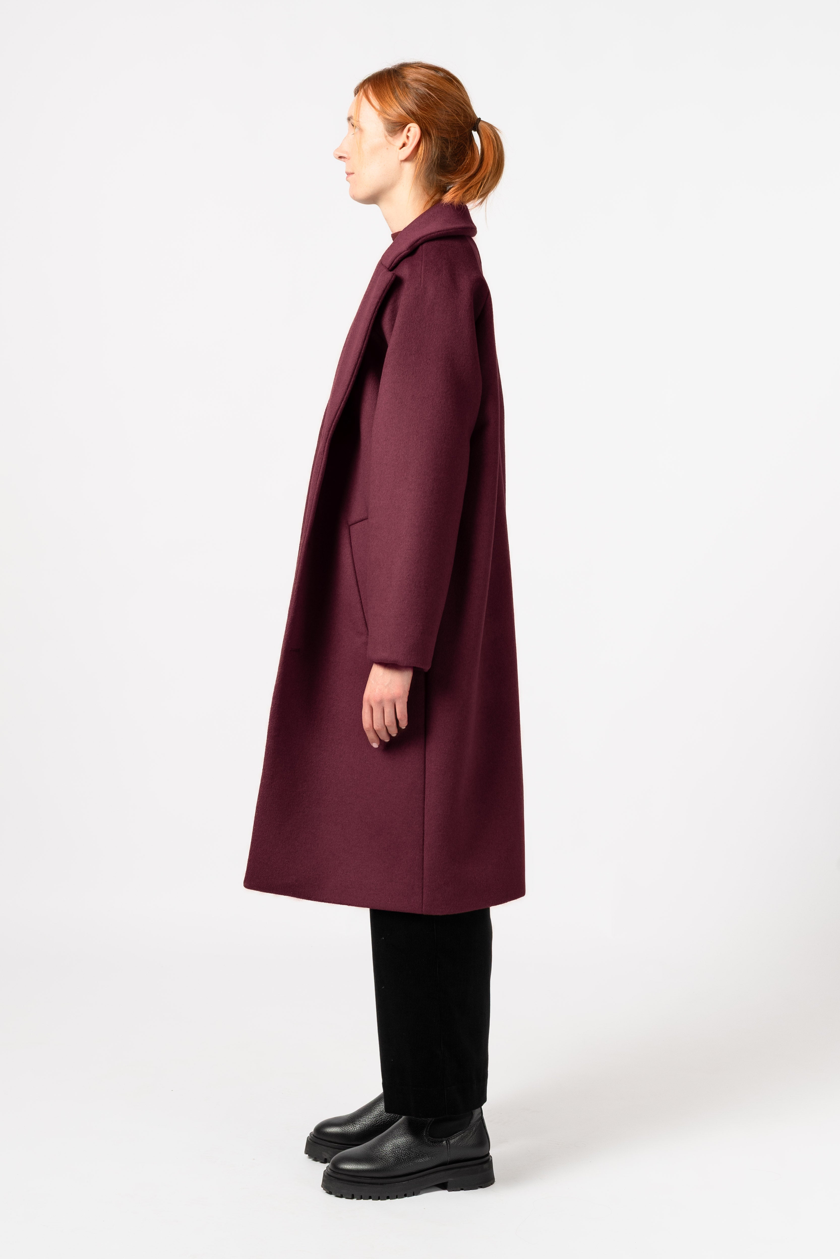 NNIstudio - LONGCOAT Wool - Taupe Grey - S -