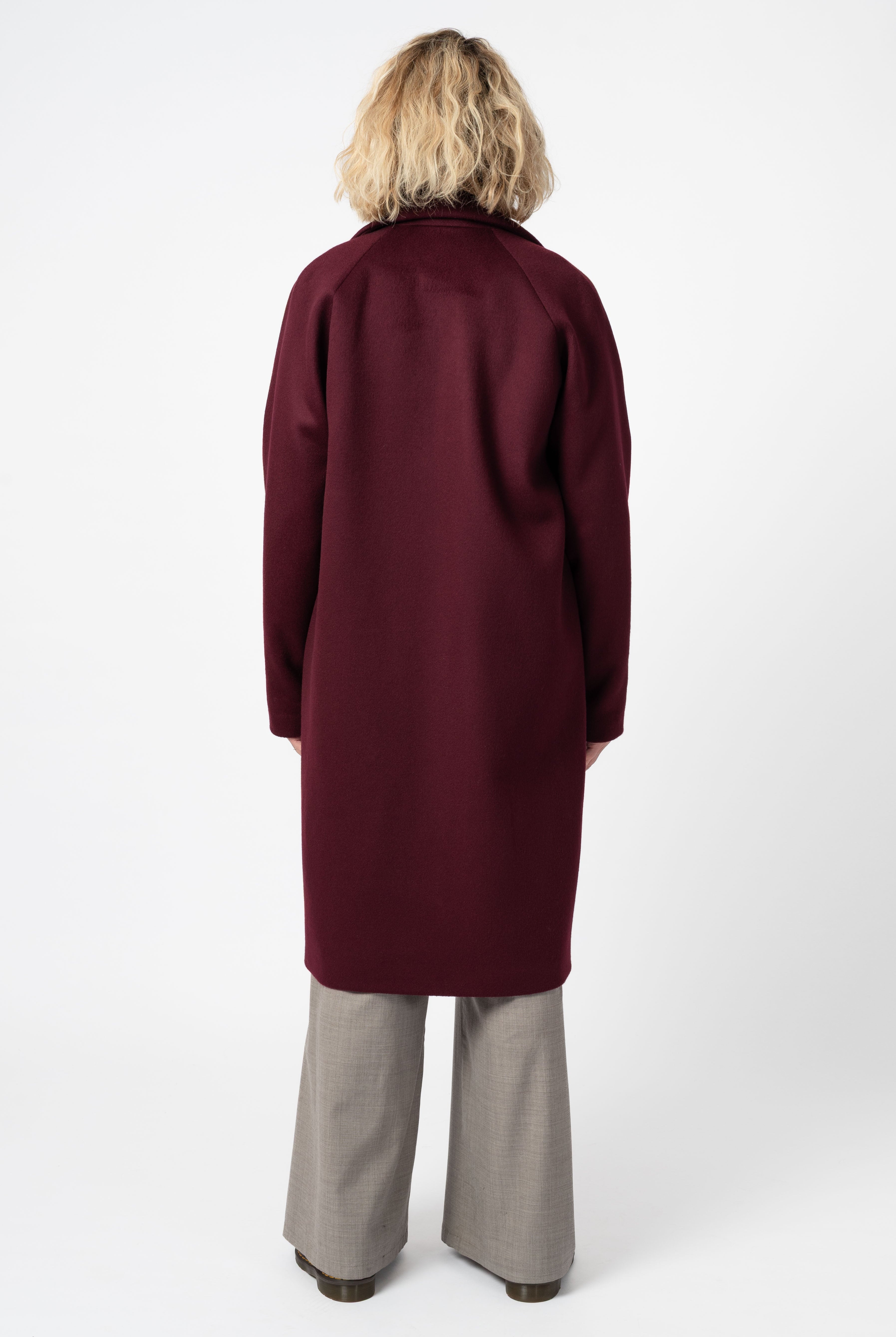 NNIstudio - LONGCOAT Wool - Taupe Grey - S -