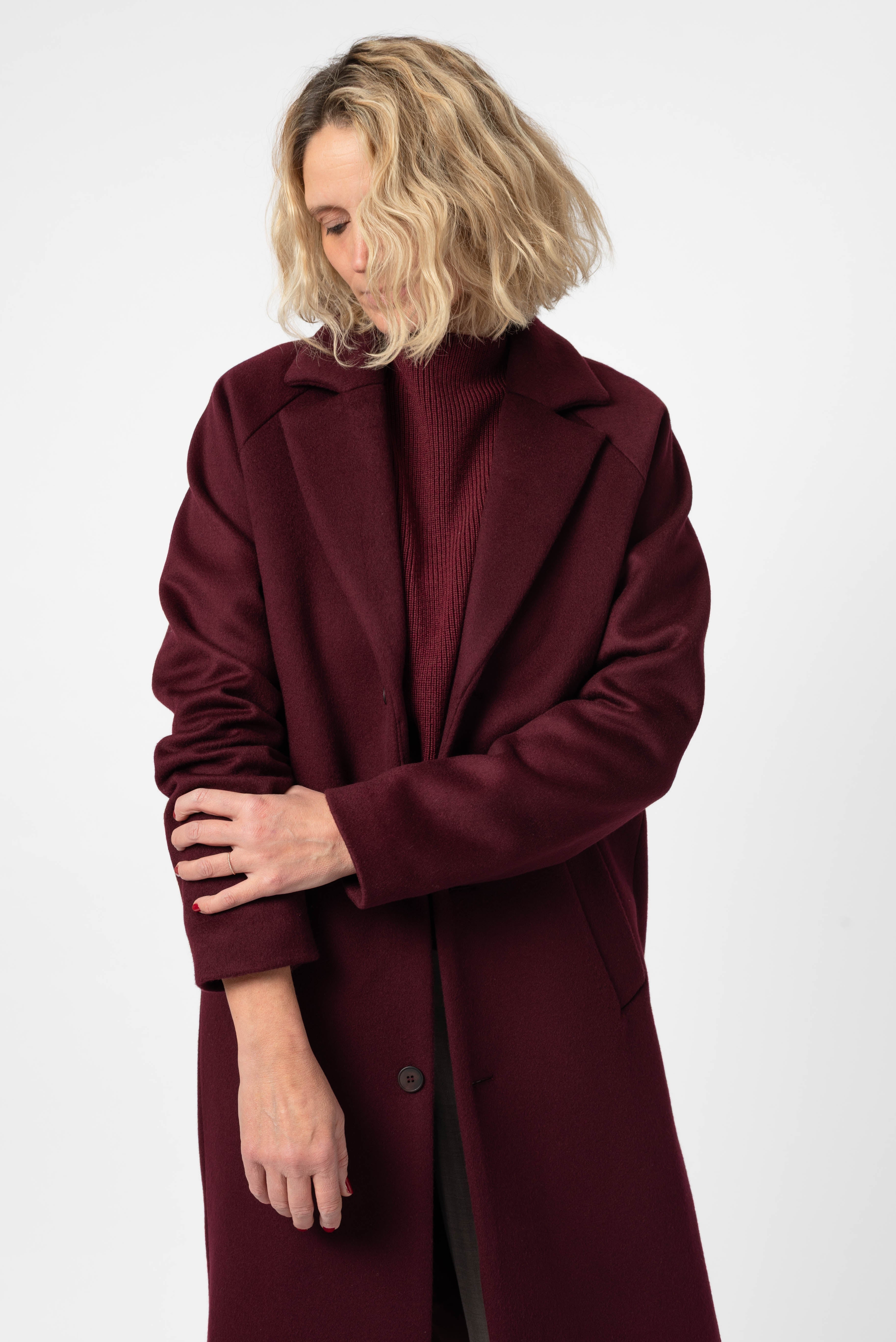 NNIstudio - LONGCOAT Wool - Taupe Grey - S -