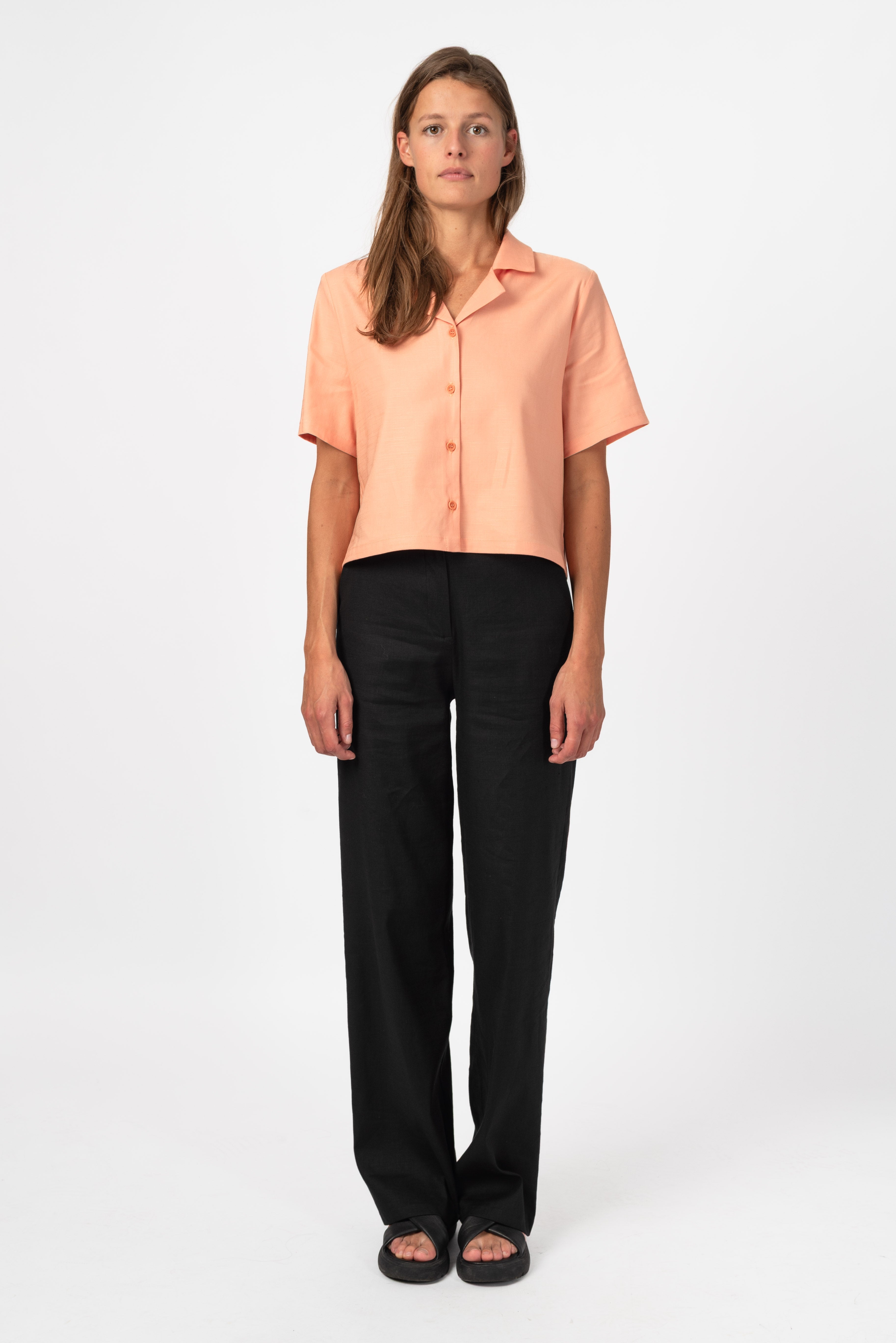 NNIstudio - MARLENE LEINEN 2.0 Hose - Phantom Black - XXS -