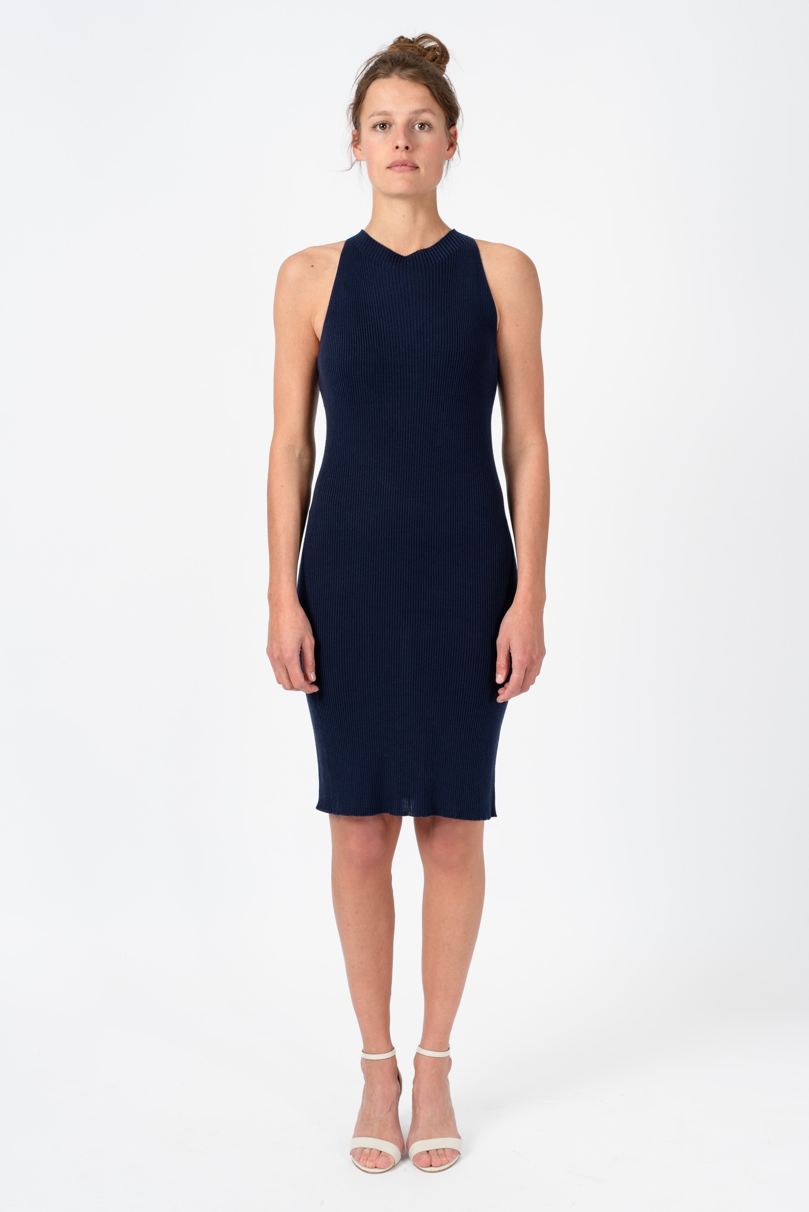 NNIstudio - NECKLINE Strick-Kleid - Moss Green - XS -