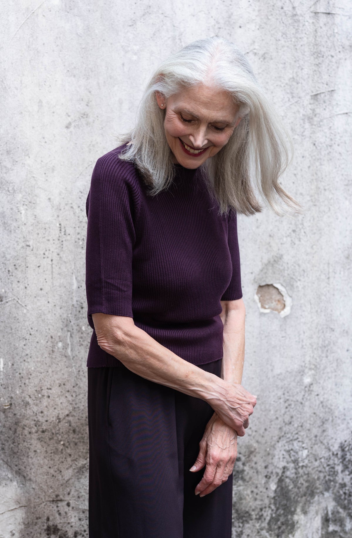 NNIstudio - NECKLINE Strick-Shirt Lyocell - Hunter Green - XS -