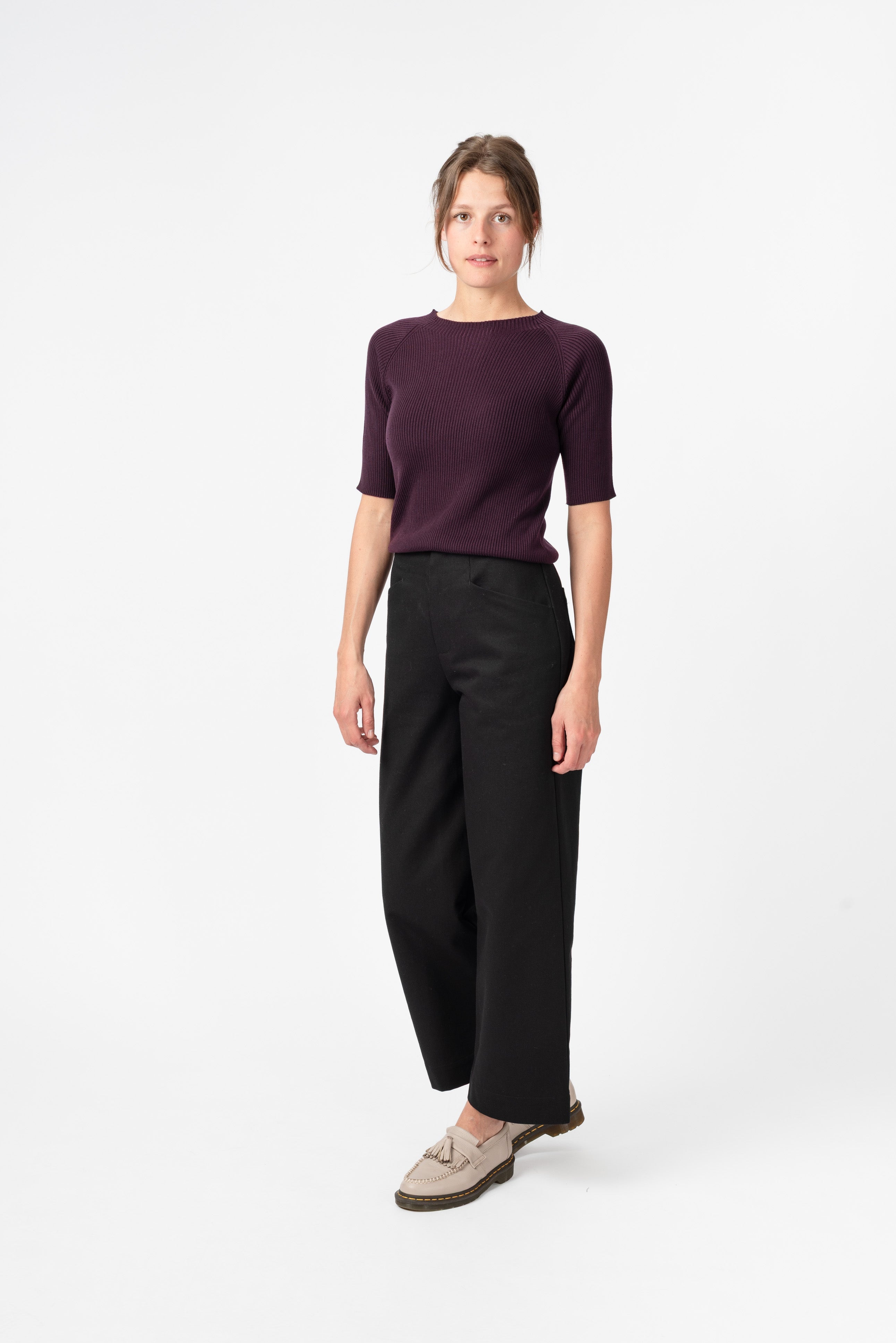 NNIstudio - NECKLINE Strick-Shirt Lyocell - Hunter Green - XS -
