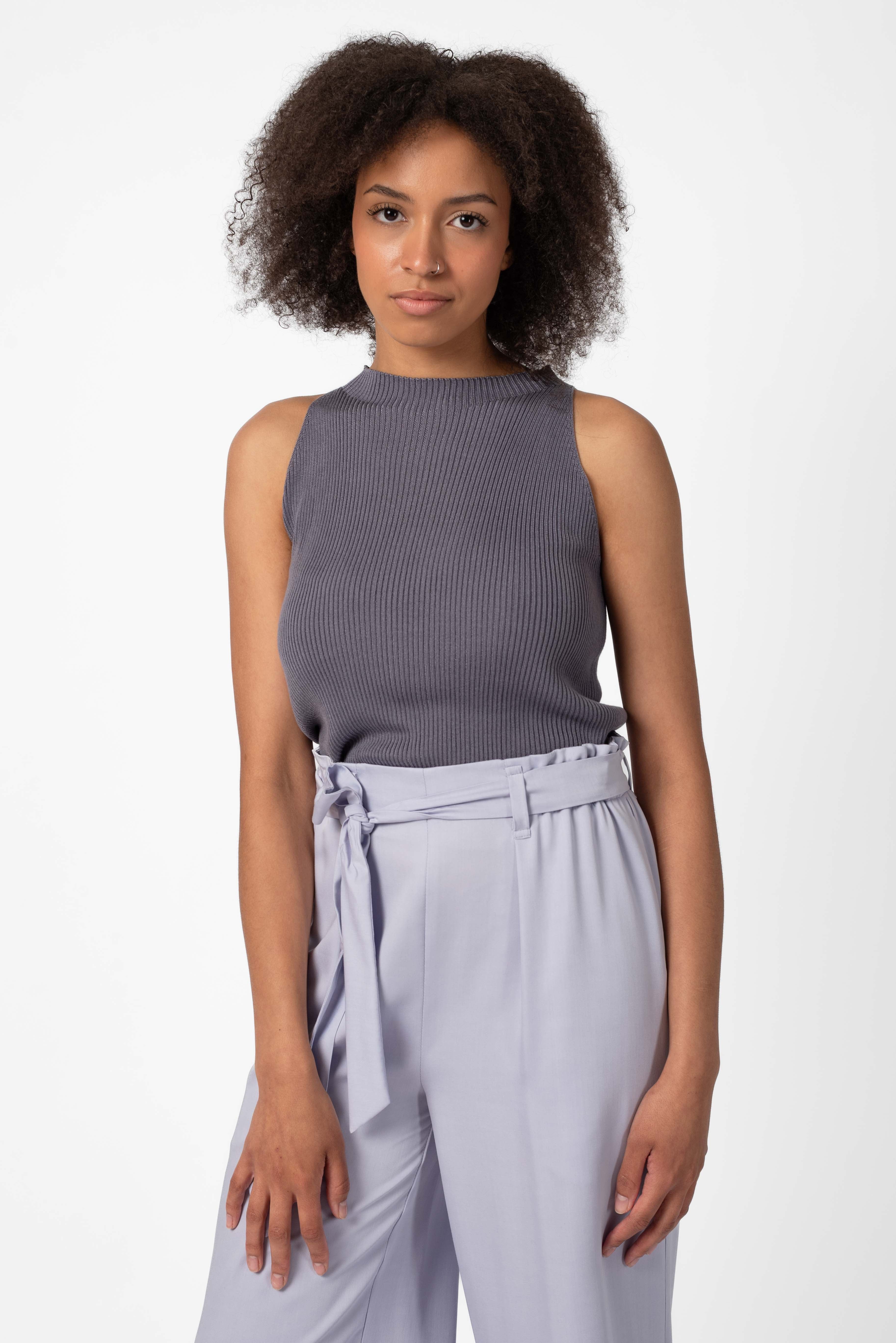 NNIstudio - NECKLINE Top - Ash Purple - XS -