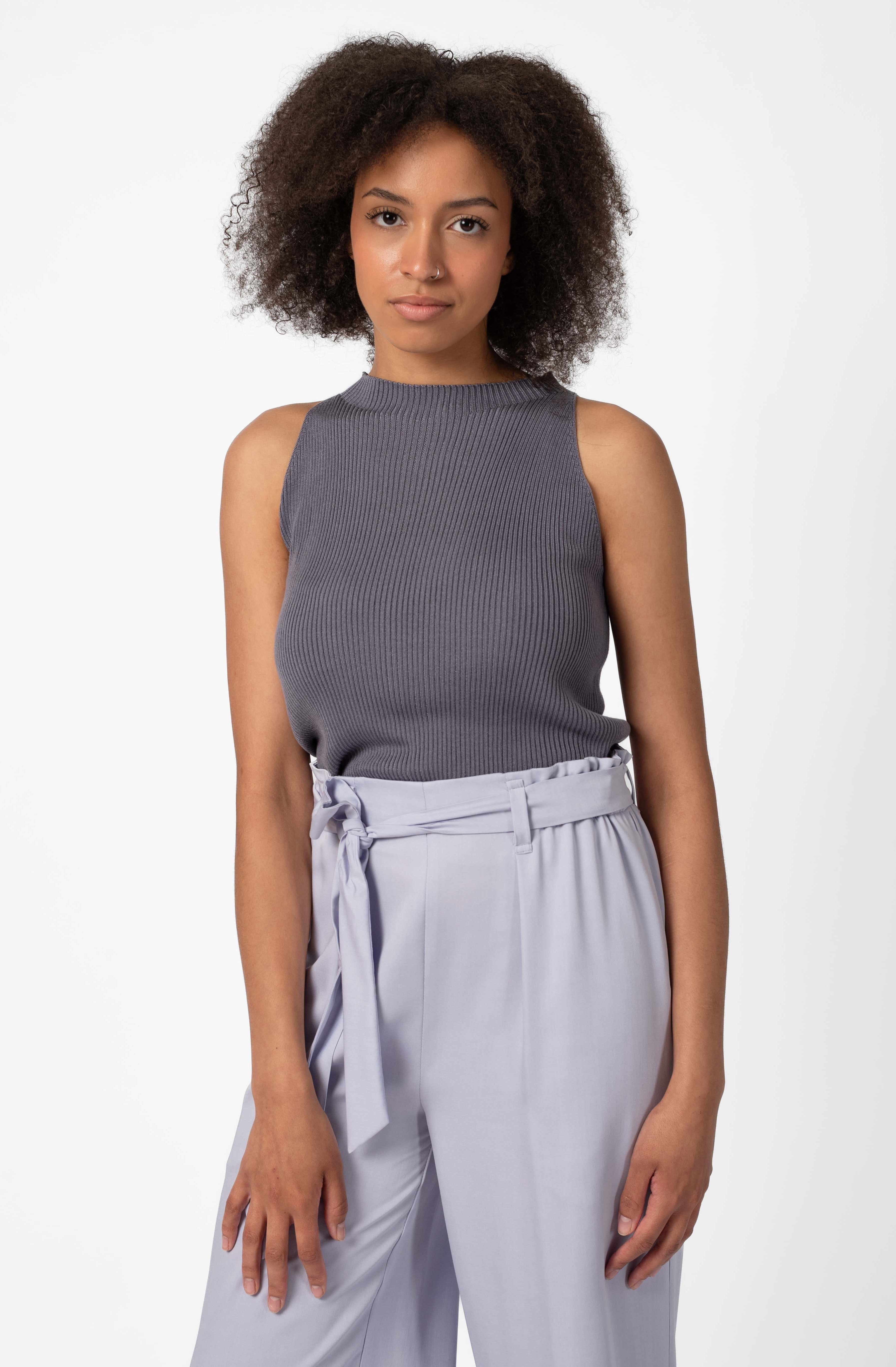 NNIstudio - NECKLINE Top - Ash Purple - XS -