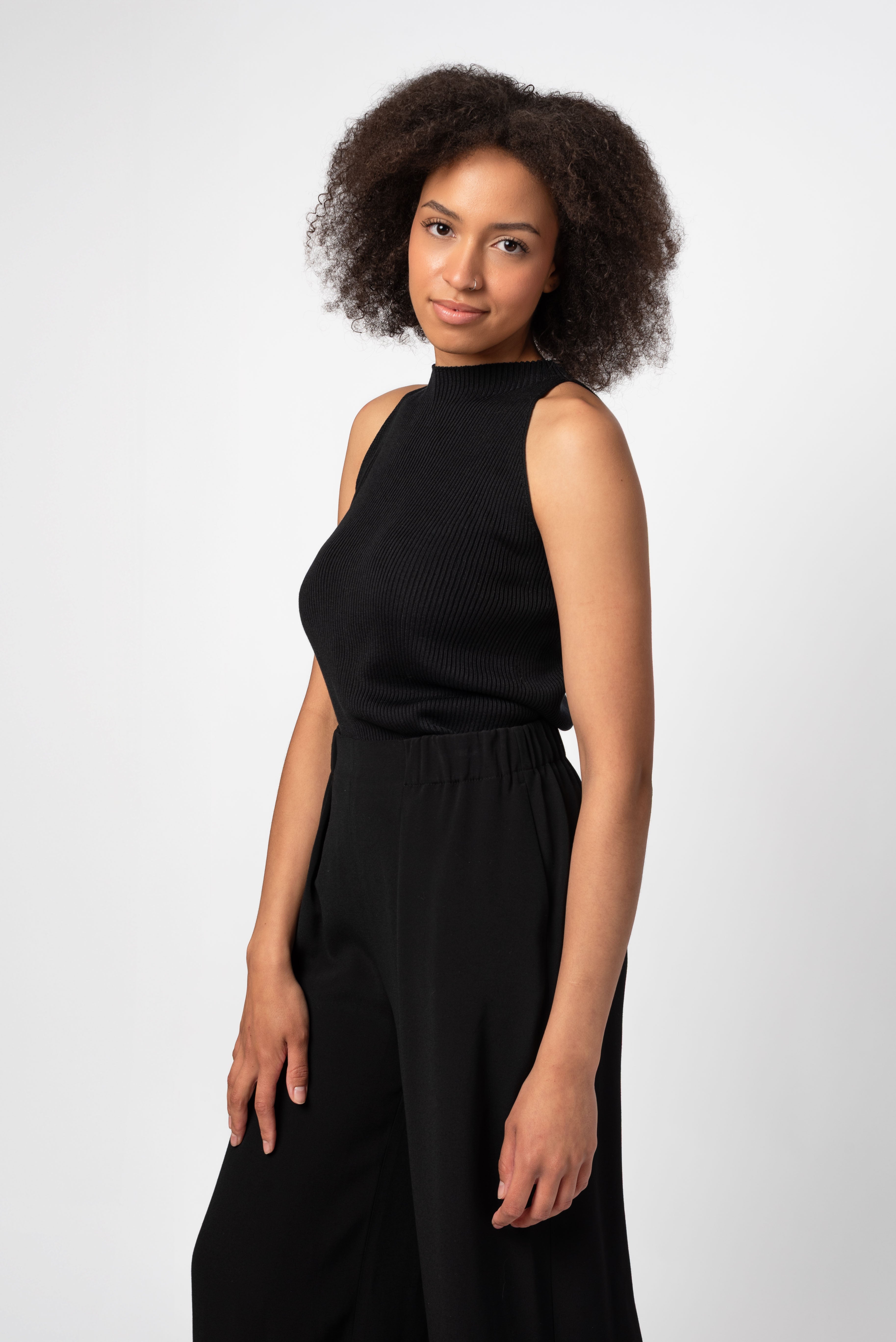 NNIstudio - NECKLINE Top - Ash Purple - XS -