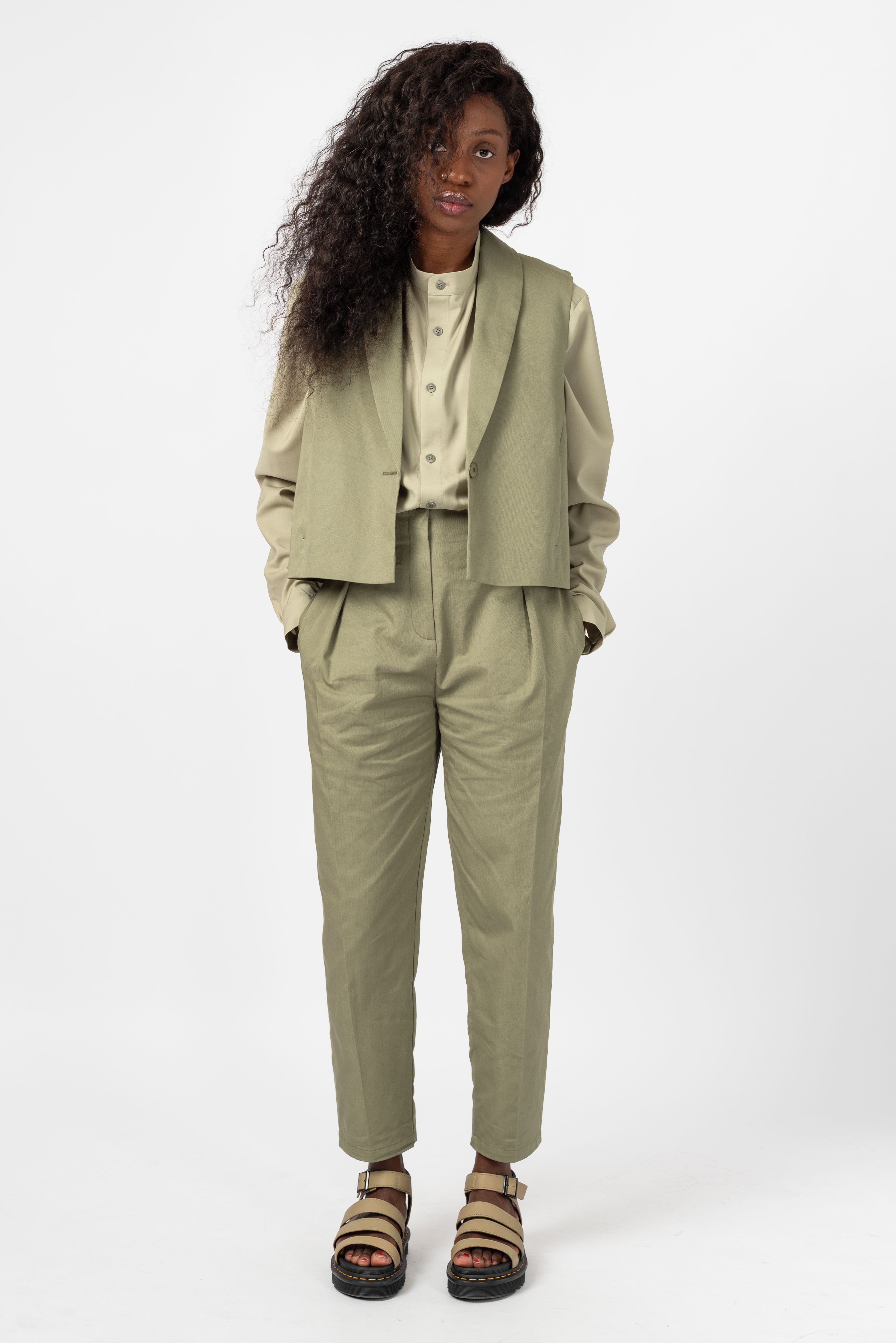 NNIstudio - O - SHAPE Hose Cotton - Oyster Grey - XS -