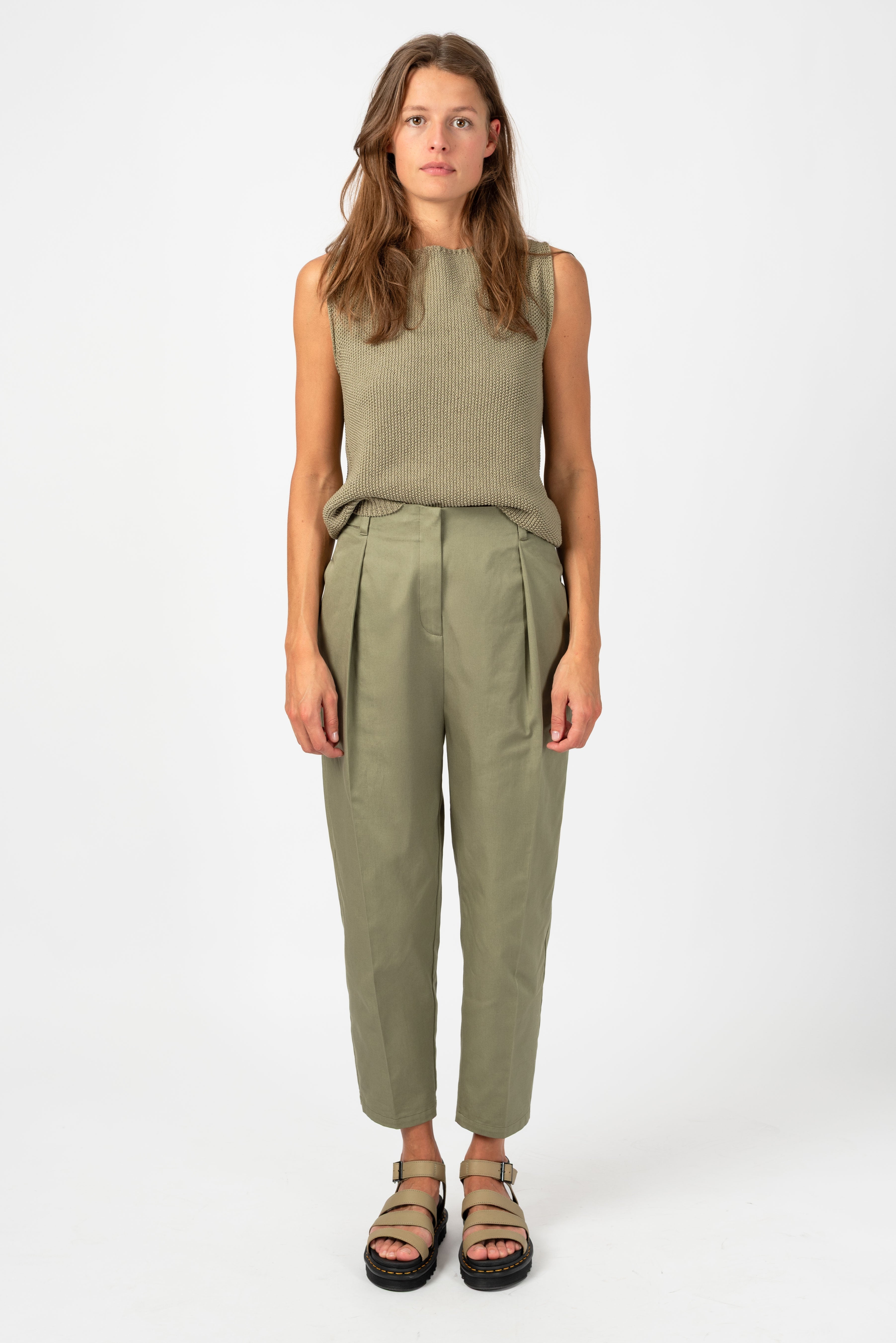 NNIstudio - O - SHAPE Hose Cotton - Slate Green - XS -