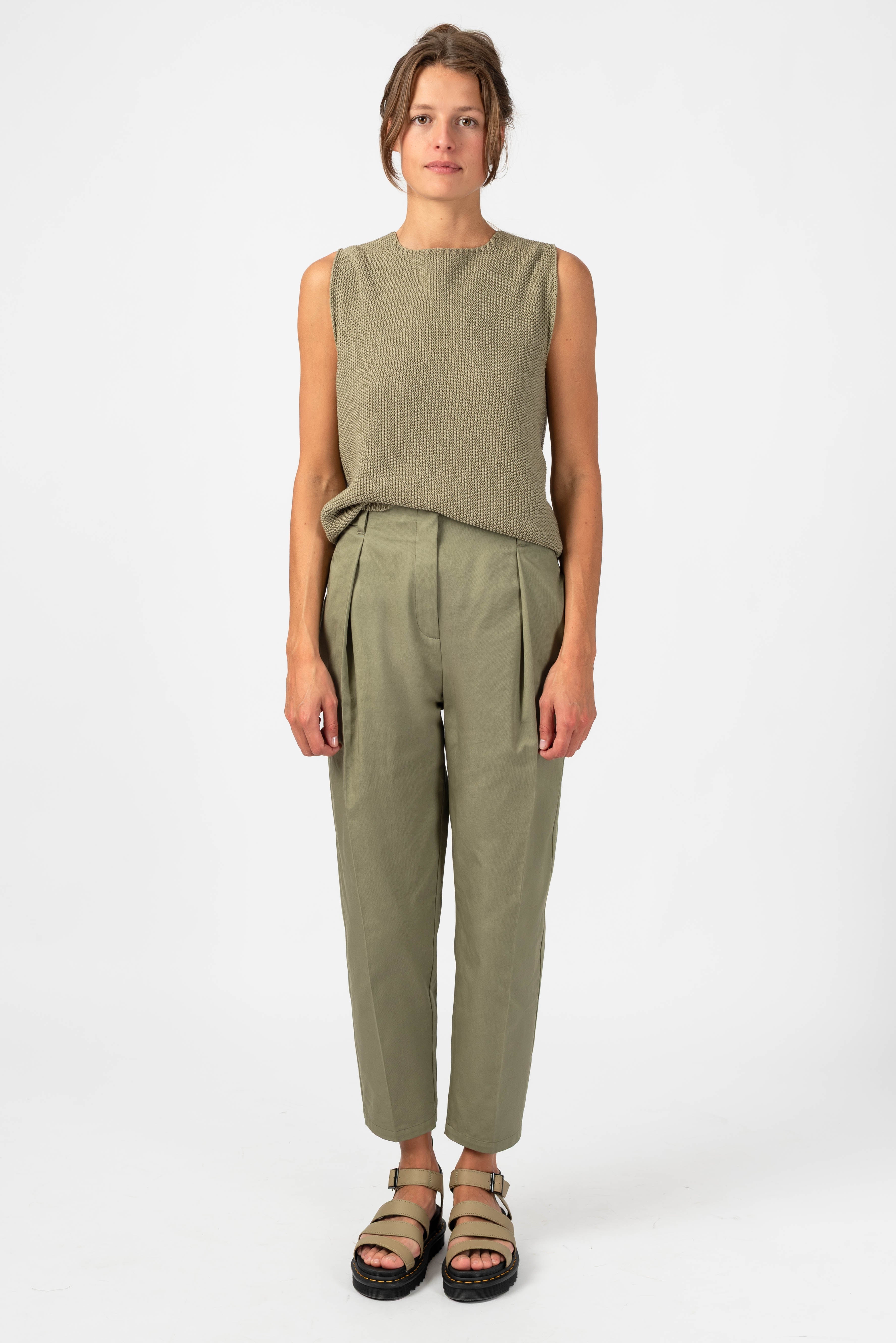 NNIstudio - O - SHAPE Hose Cotton - Slate Green - XS -