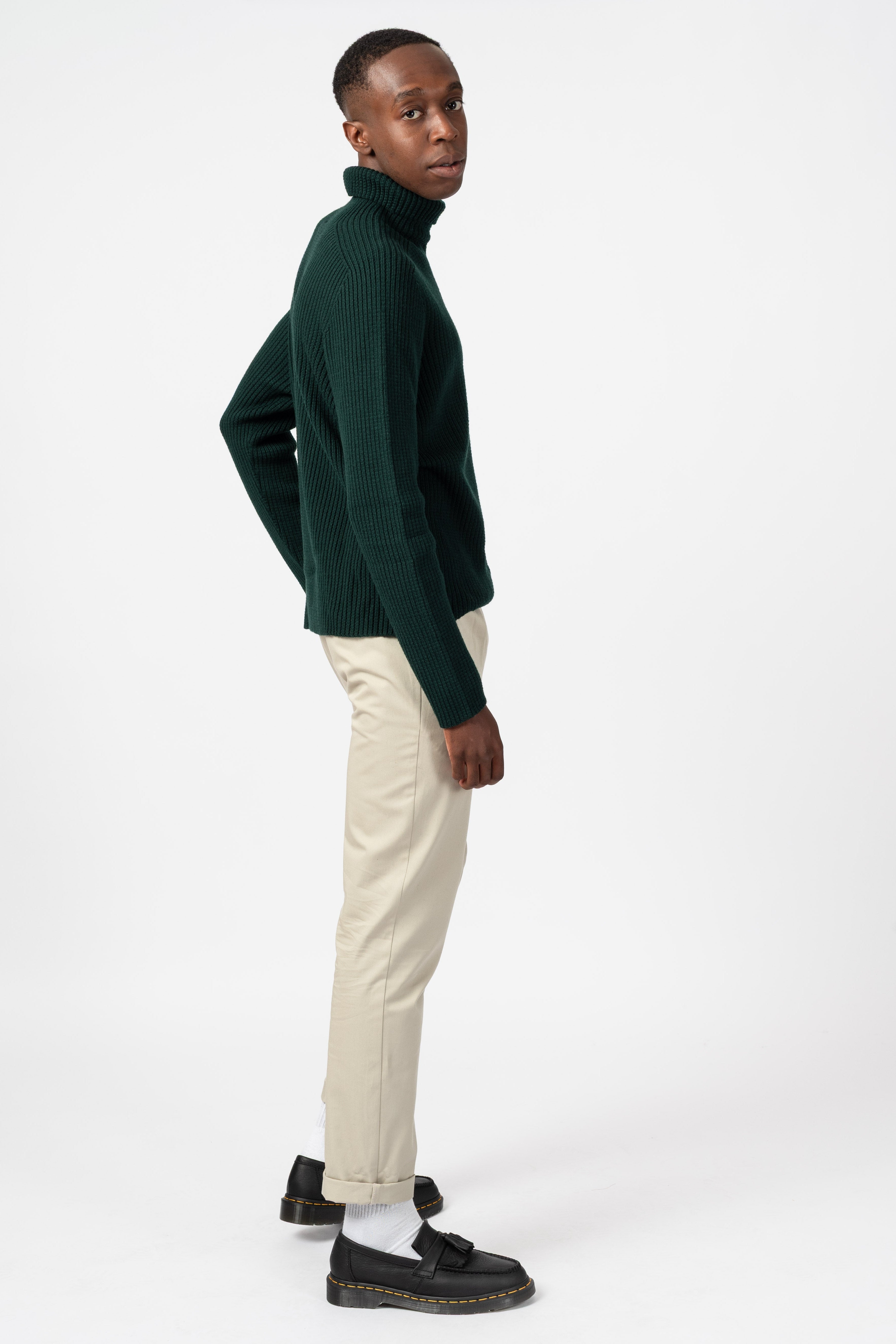 NNIstudio - OFFICE 2.0 Hose Cotton Low - Slate Green - XS -