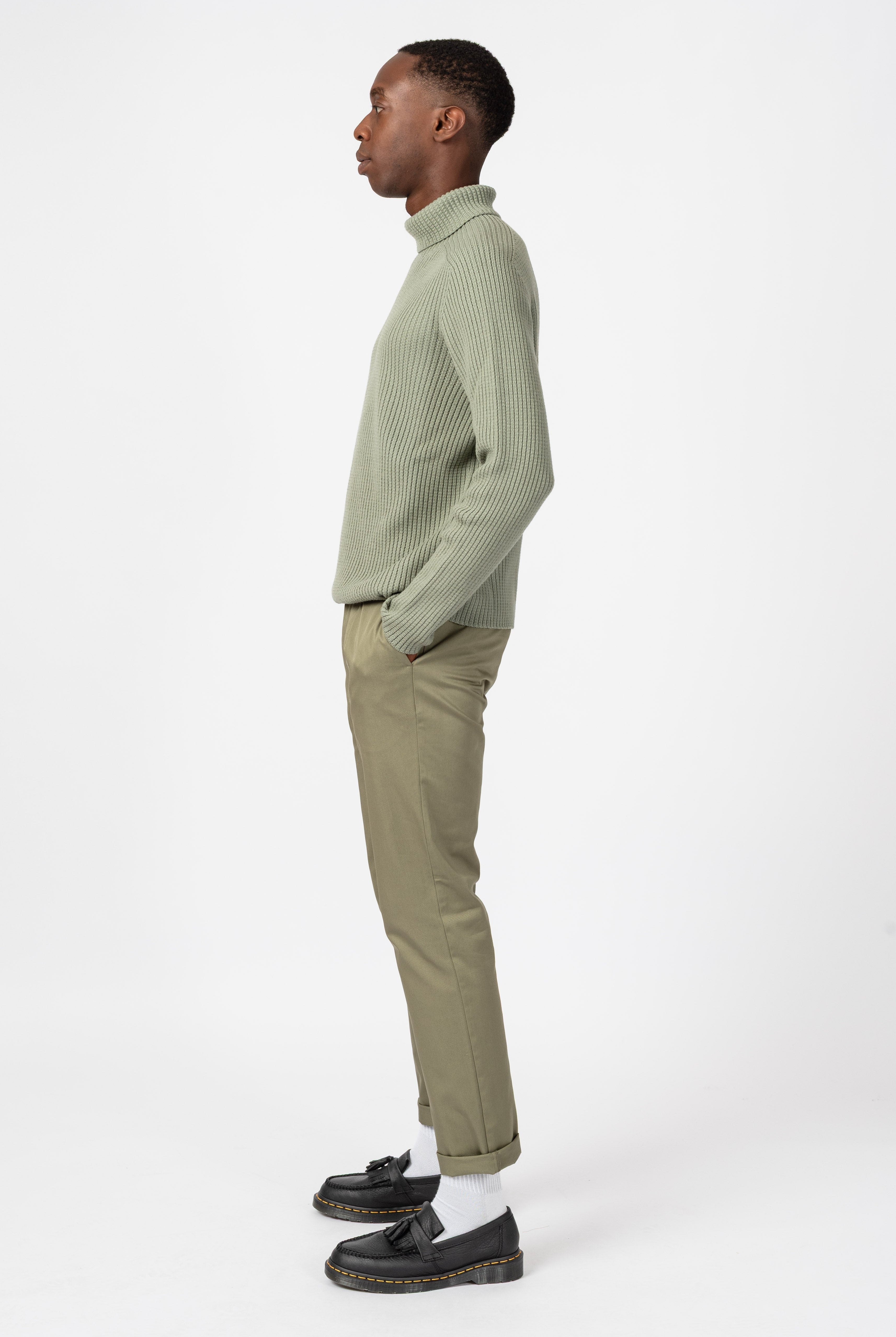 NNIstudio - OFFICE 2.0 Hose Cotton Low - Slate Green - XS -