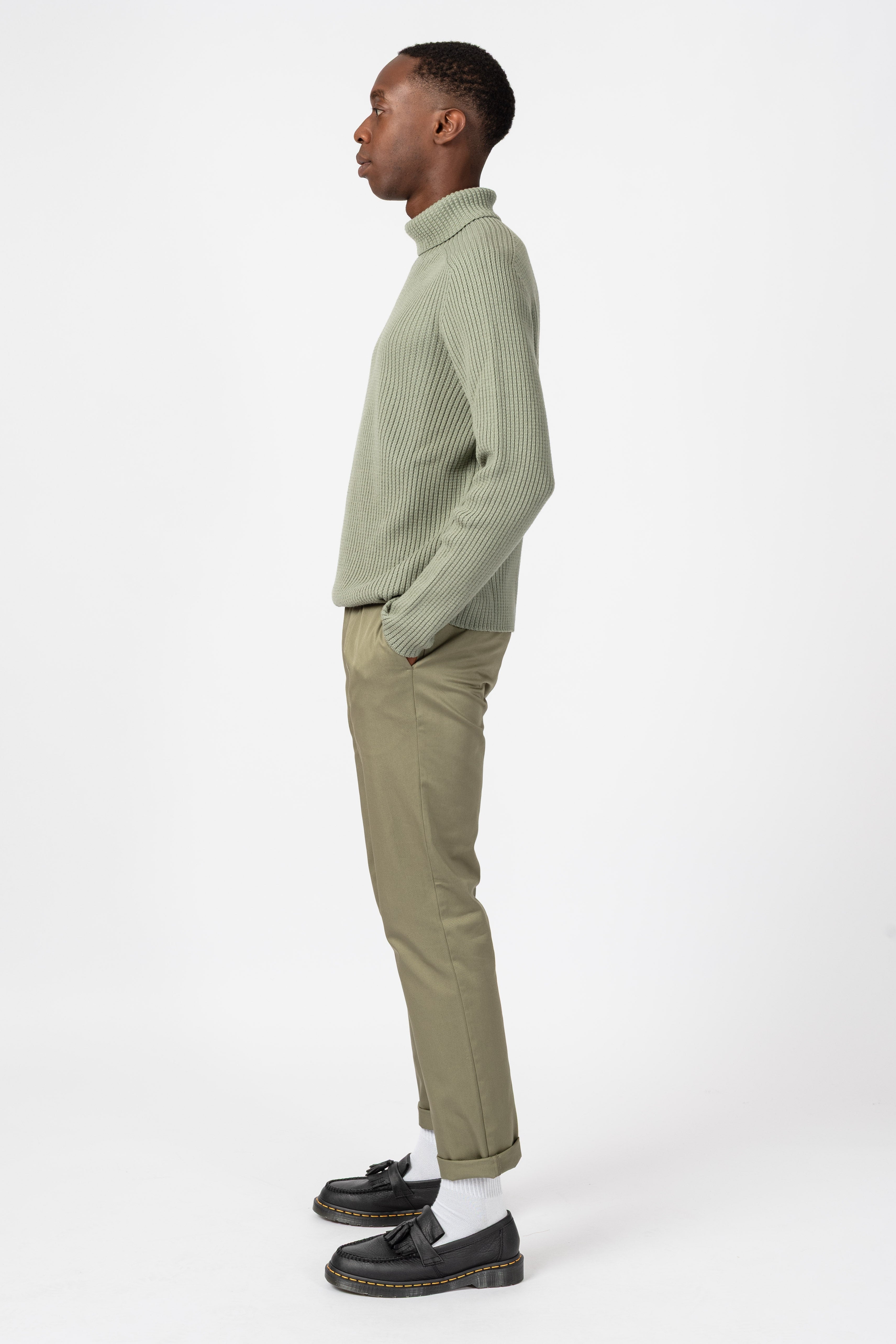 NNIstudio - OFFICE 2.0 Hose Cotton Low - Slate Green - XS -