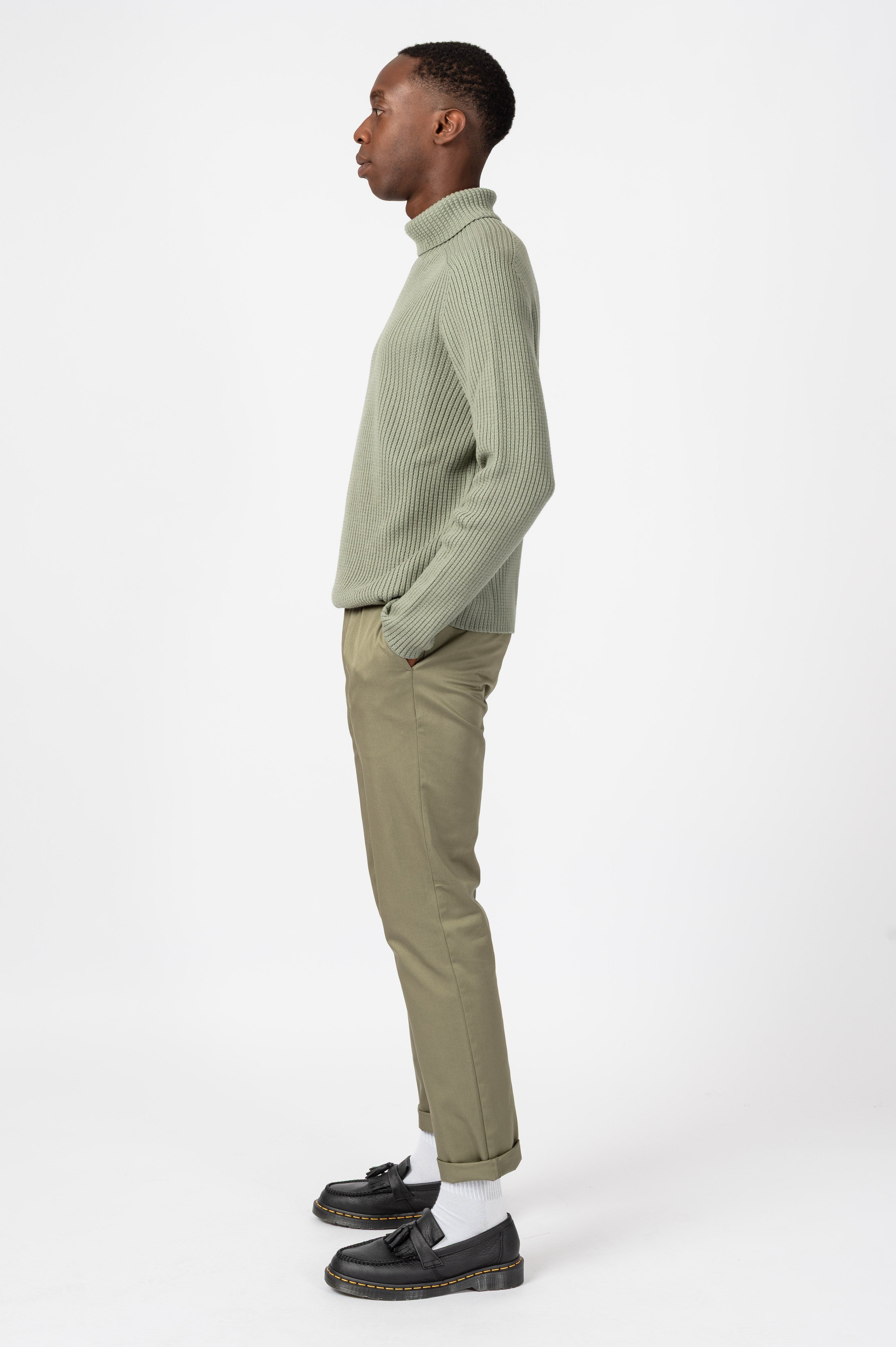 NNIstudio - OFFICE 2.0 Hose Cotton Low - Slate Green - XS -