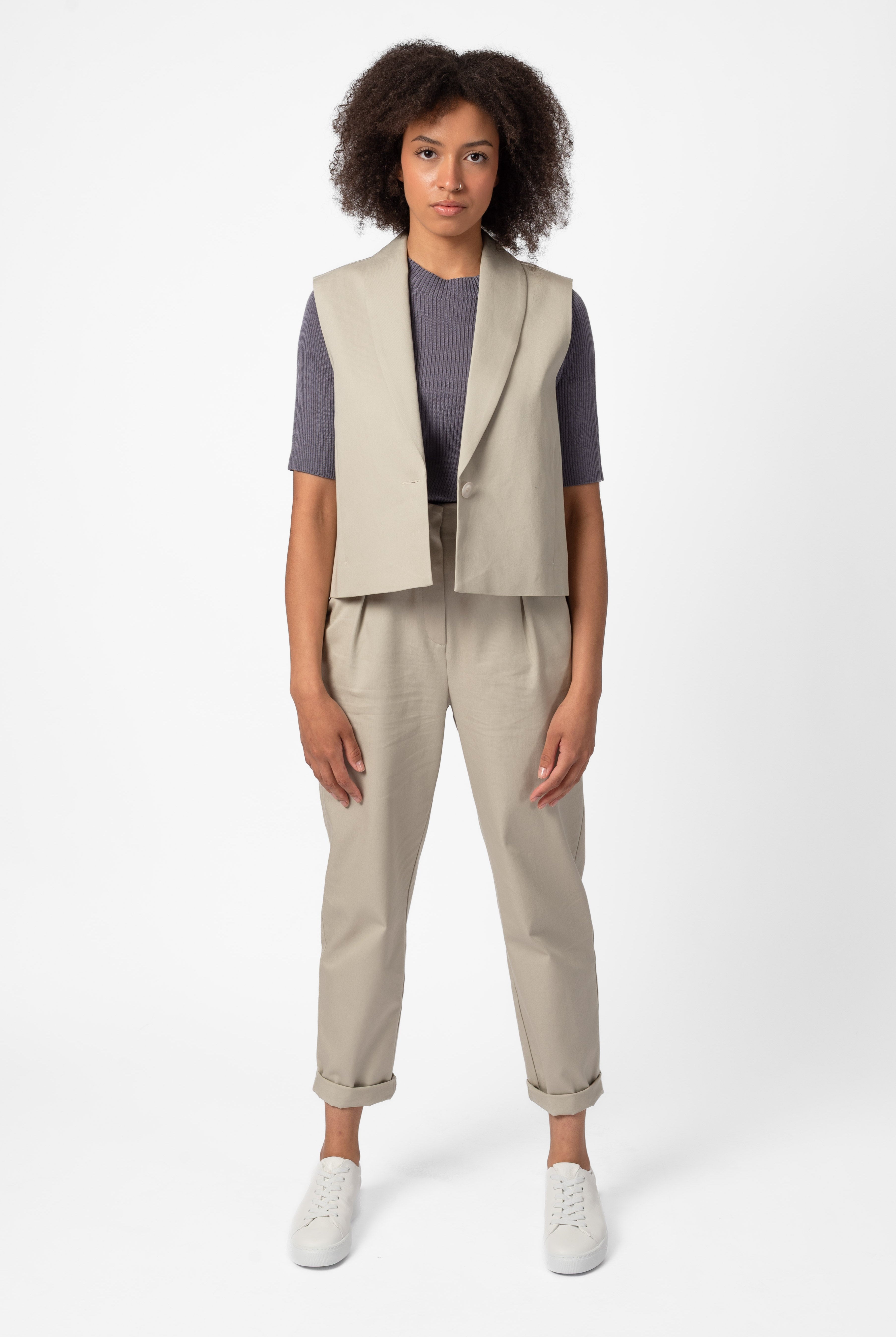 NNIstudio - OFFICE 2.0 Hose COTTON - Sparrow Purple - XXS -