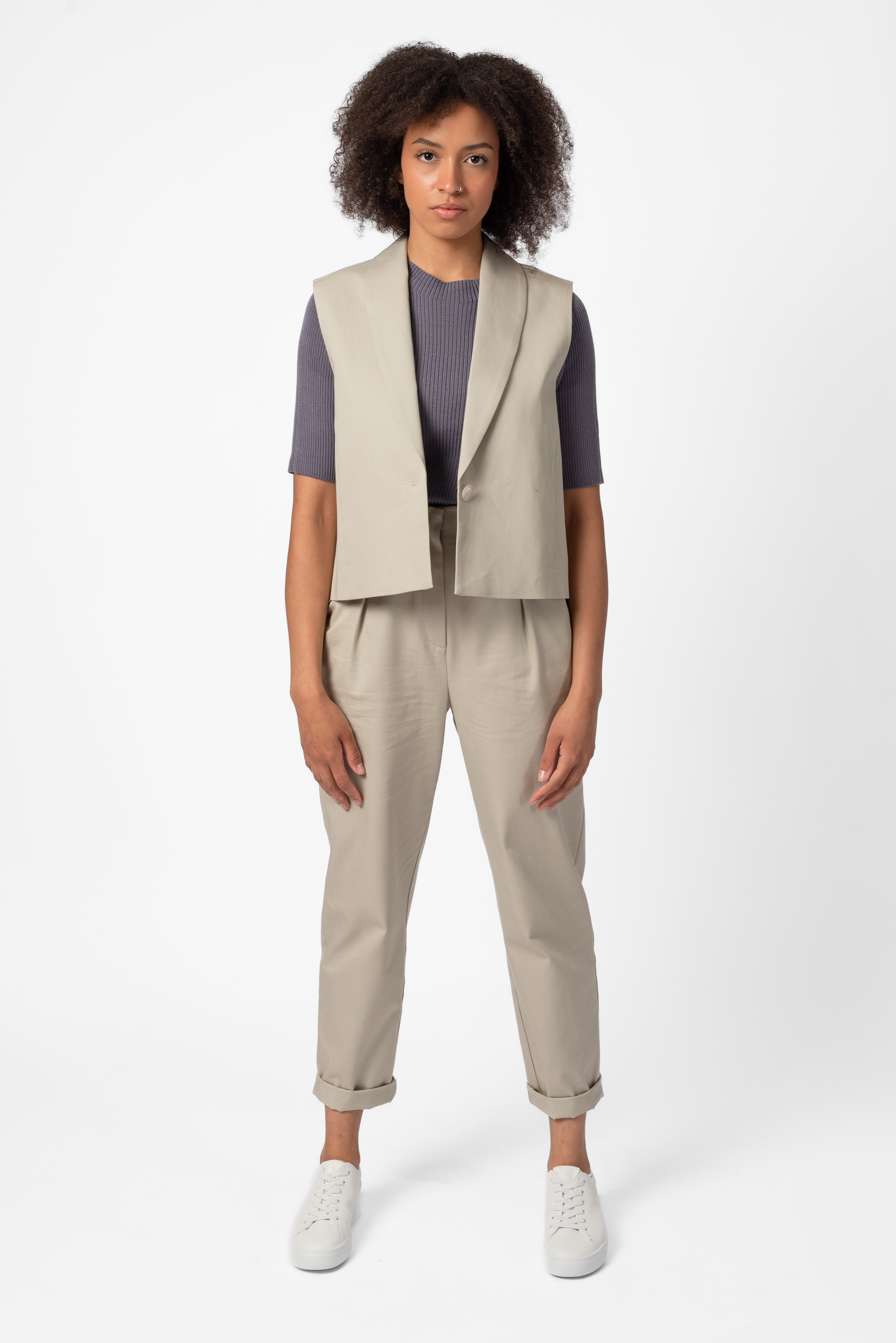 NNIstudio - OFFICE 2.0 Hose COTTON - Sparrow Purple - XXS -