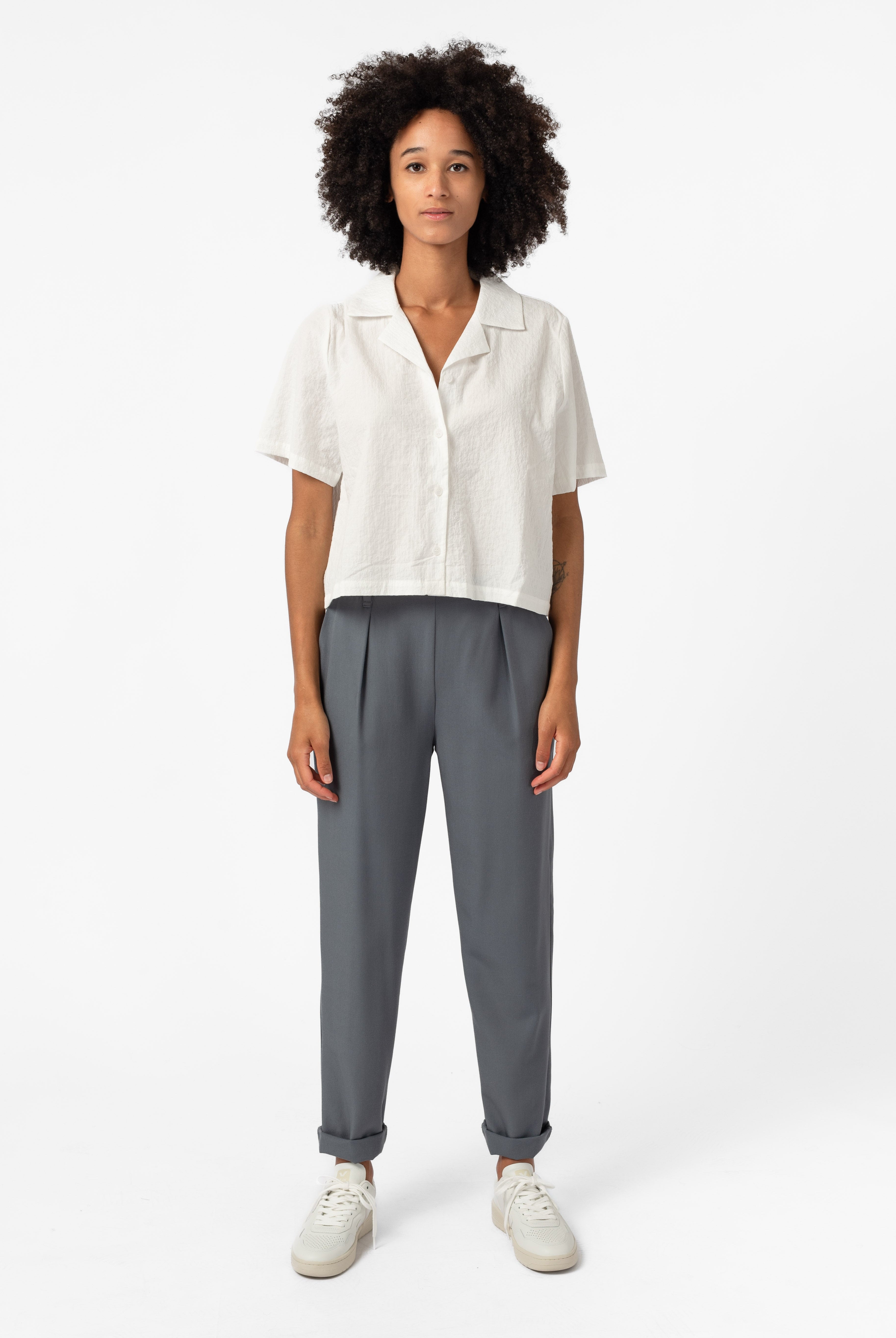 NNIstudio - OFFICE Hose COOLWOOL Female - Anthrazit - XXS -