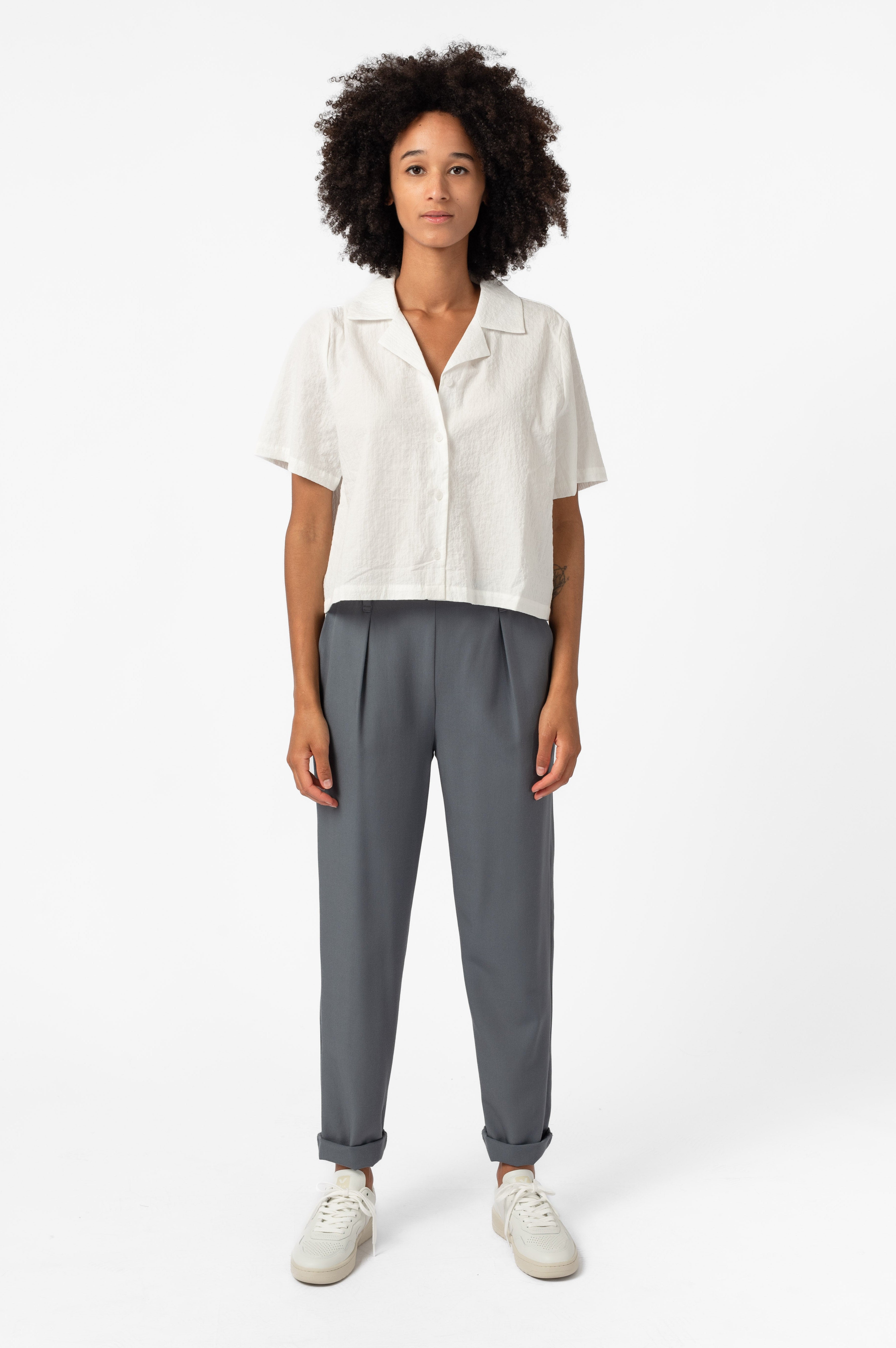NNIstudio - OFFICE Hose COOLWOOL Female - Anthrazit - XXS -