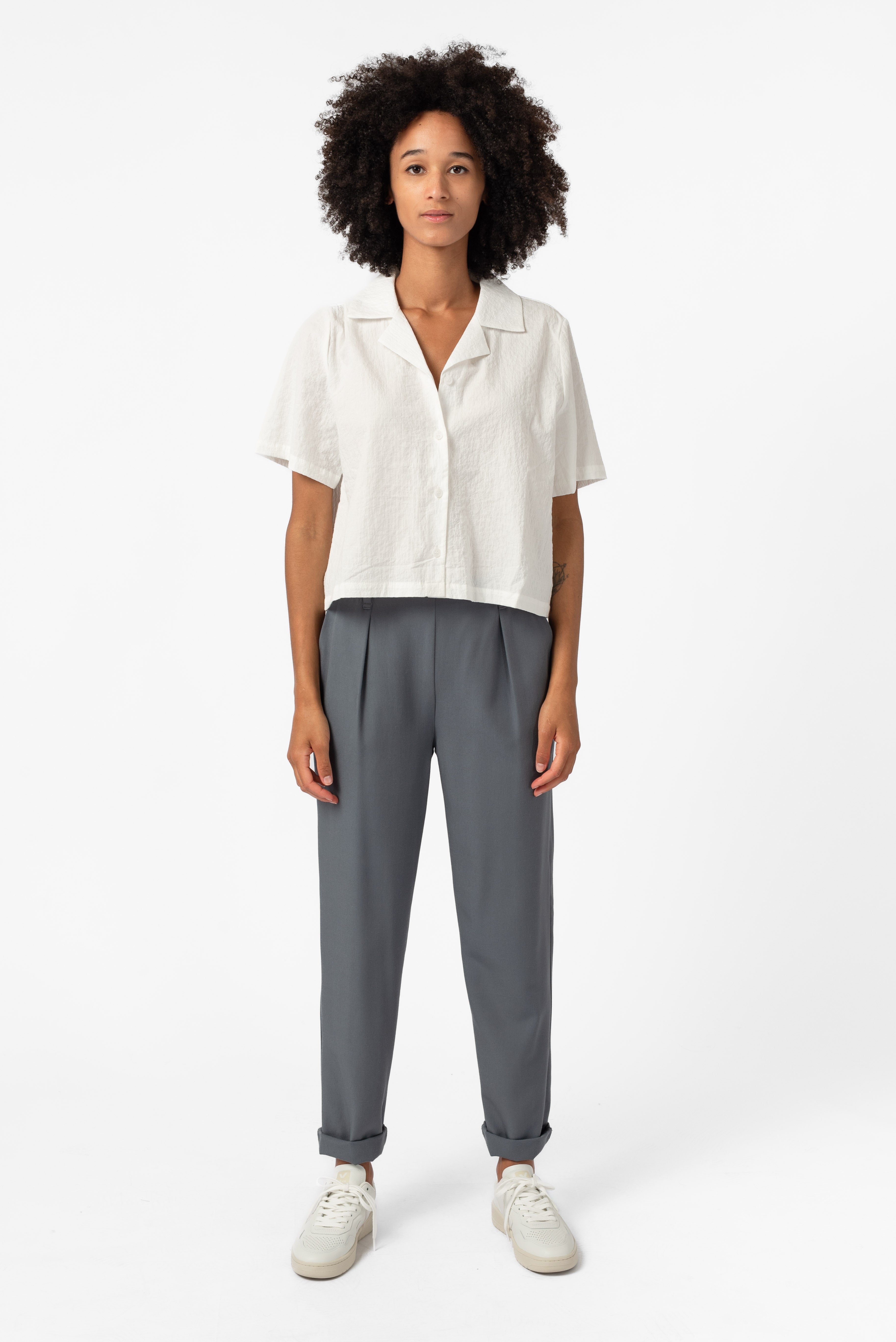 NNIstudio - OFFICE Hose COOLWOOL Female - Anthrazit - XXS -