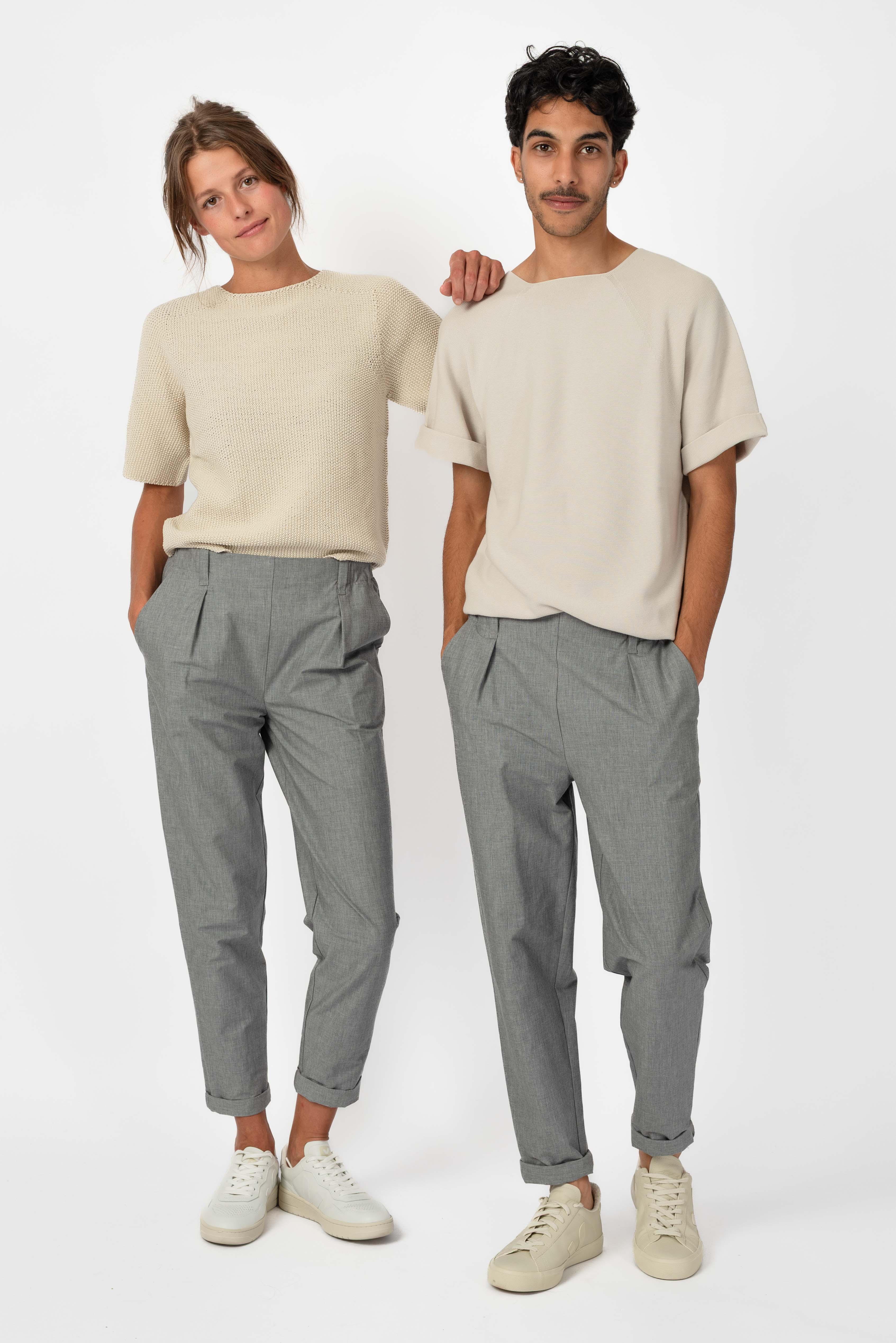 NNIstudio - OFFICE Hose Cotton - Moon Grey - XXS -