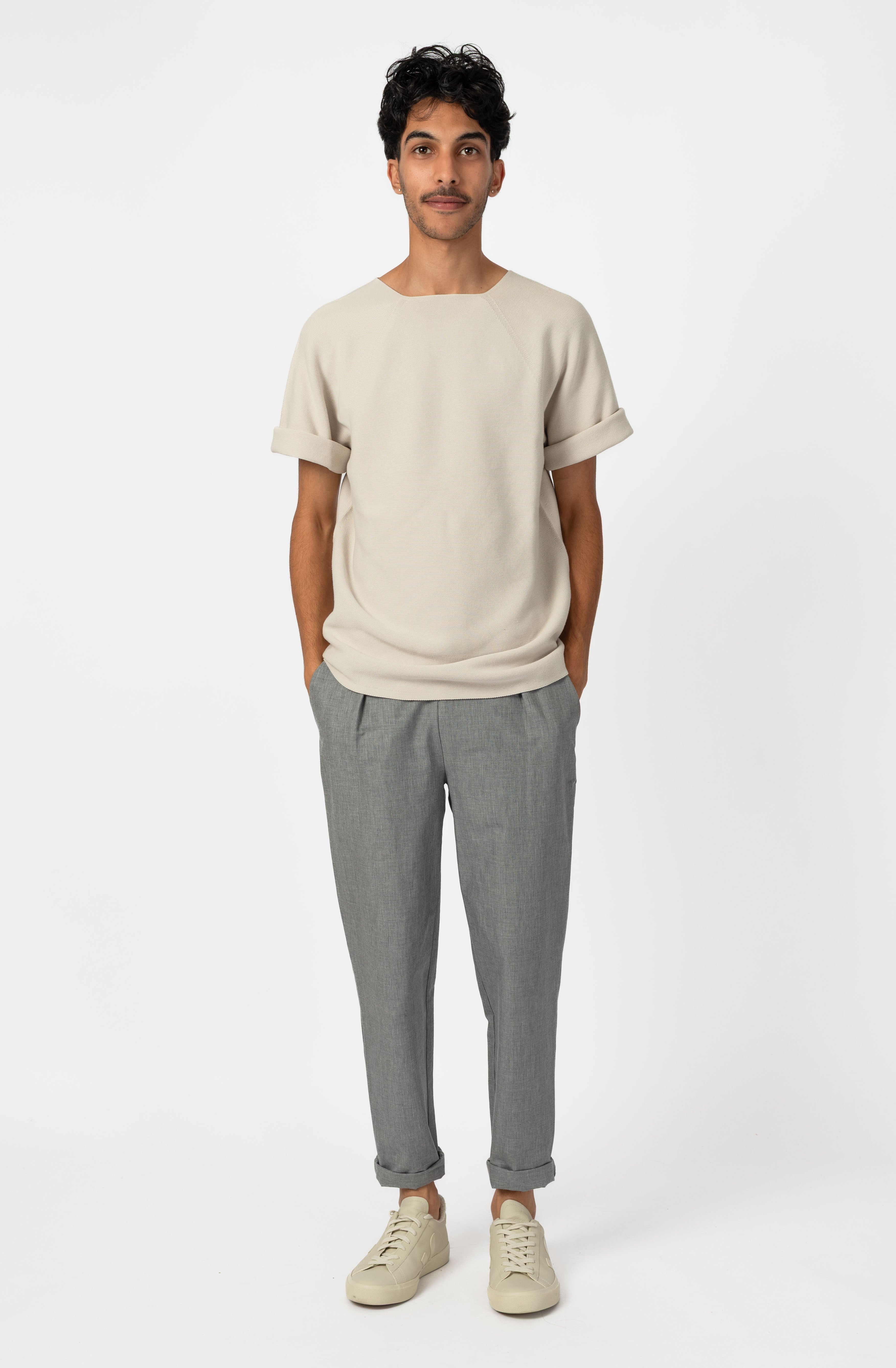 NNIstudio - OFFICE Hose Cotton - Moon Grey - XXS -