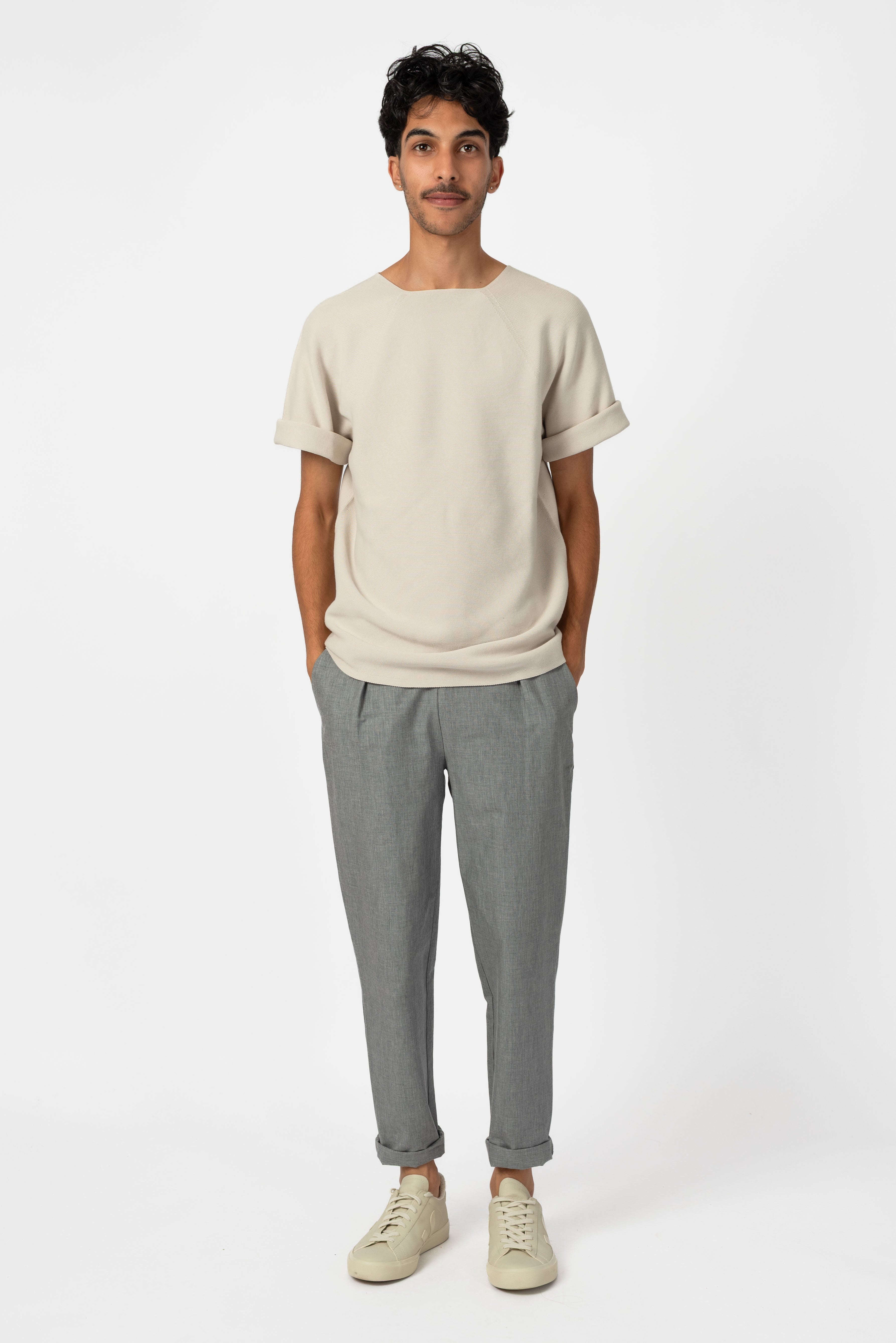 NNIstudio - OFFICE Hose Cotton - Moon Grey - XXS -