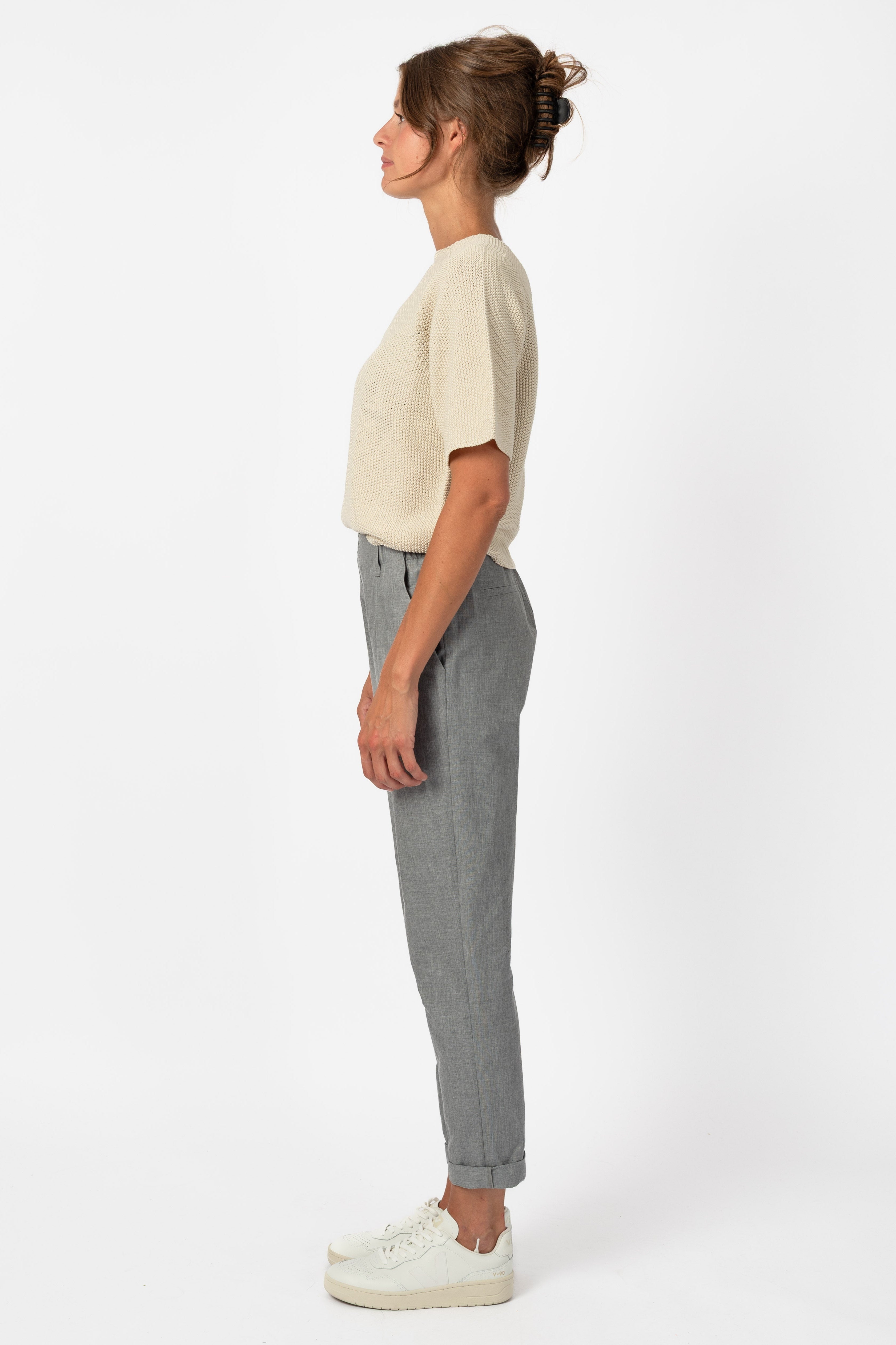 NNIstudio - OFFICE Hose Cotton - Moon Grey - XXS -