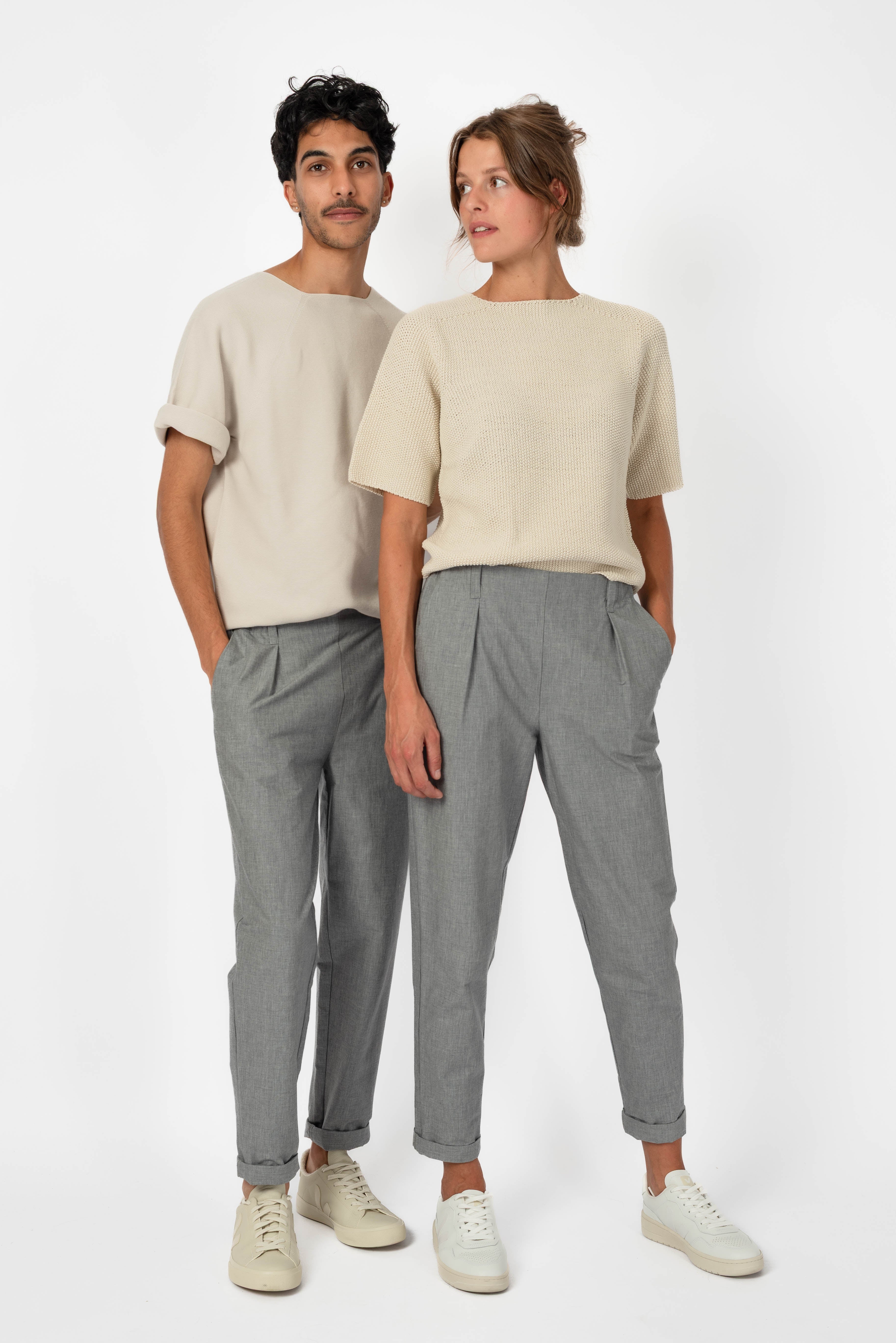 NNIstudio - OFFICE Hose Cotton - Moon Grey - XXS -