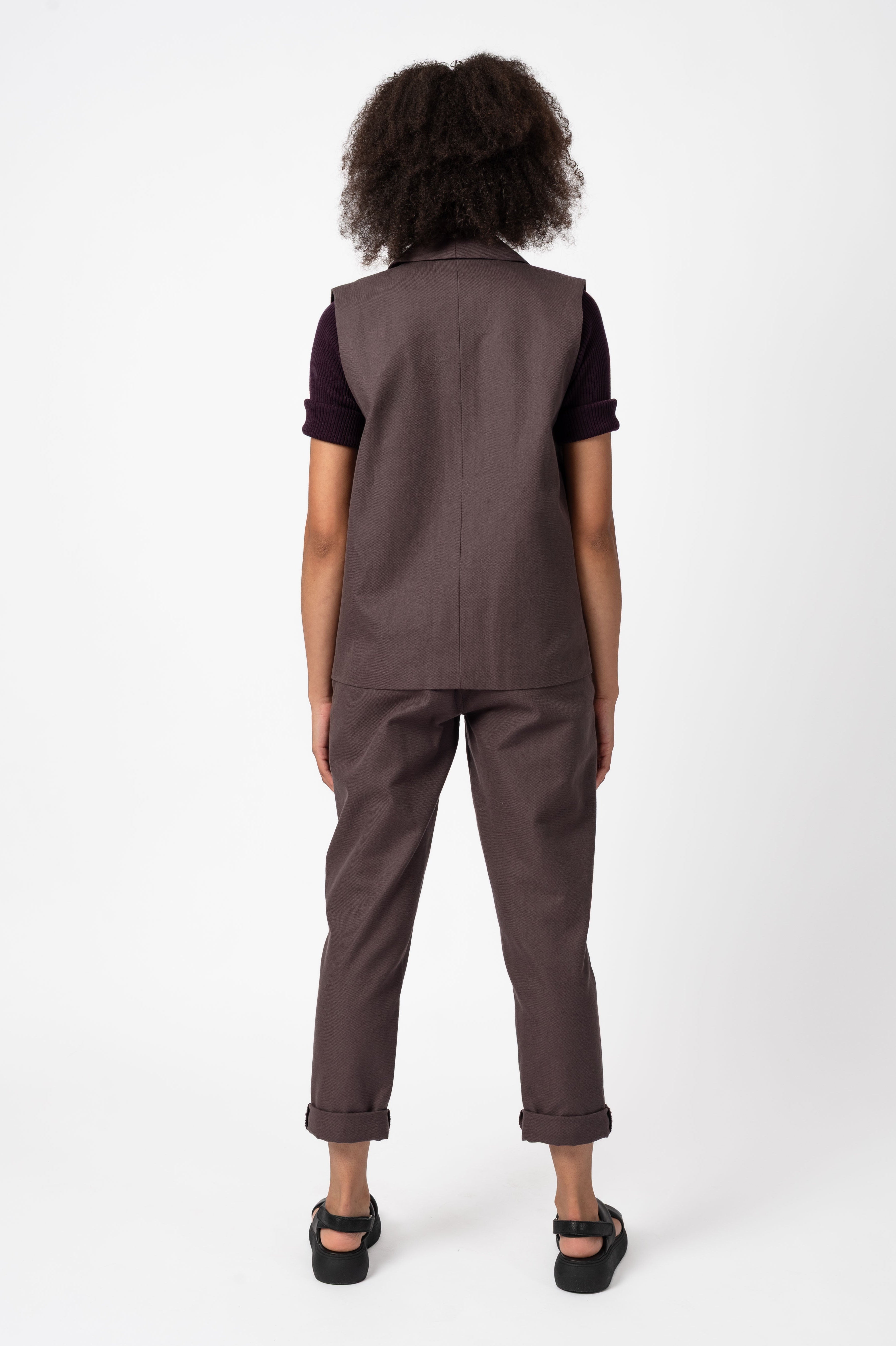 NNIstudio - OFFICE Weste - Sparrow Purple - XS -