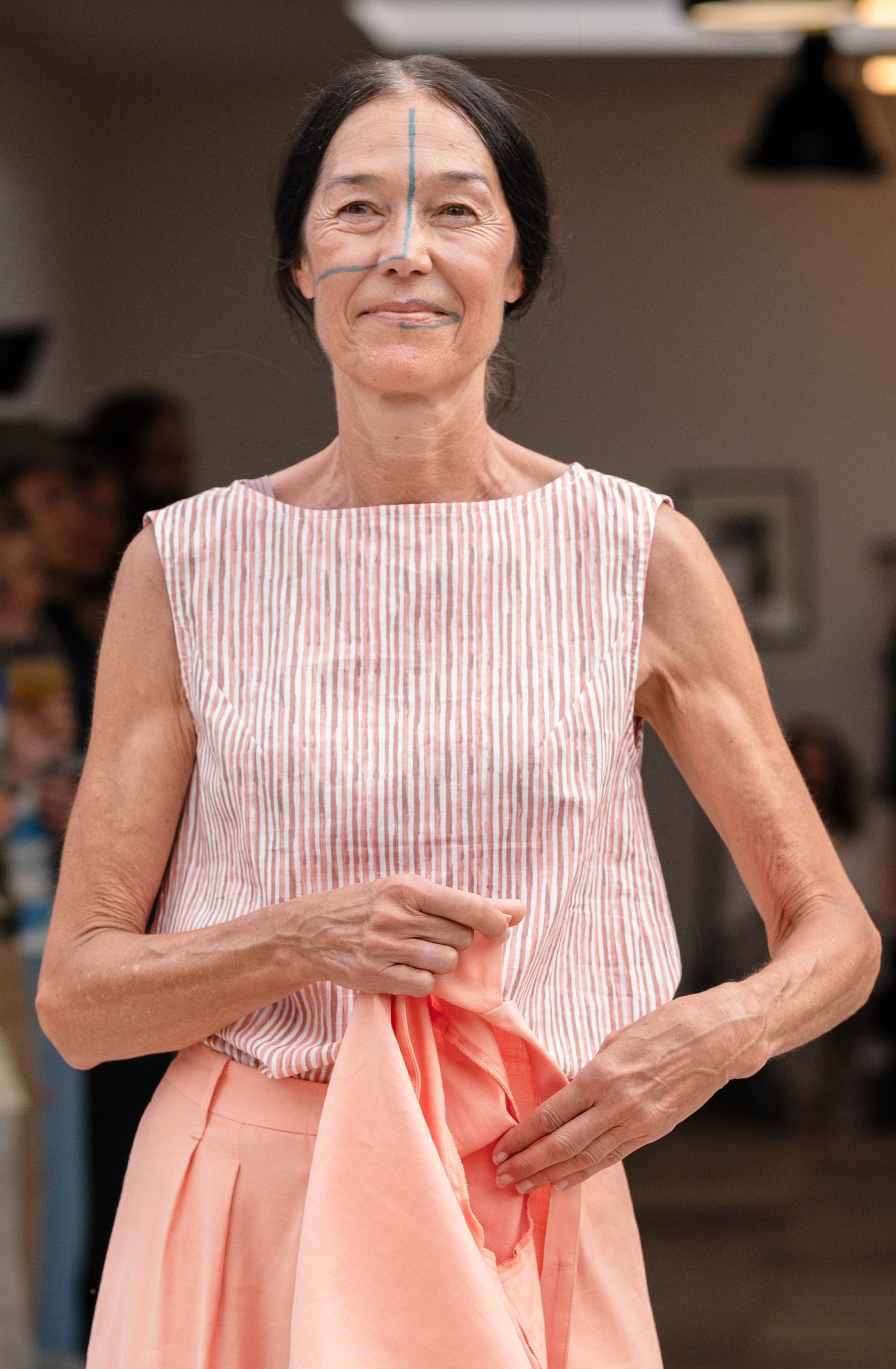 NNIstudio - PAINT Shirt Leinen - Coral Rose - XS/S -