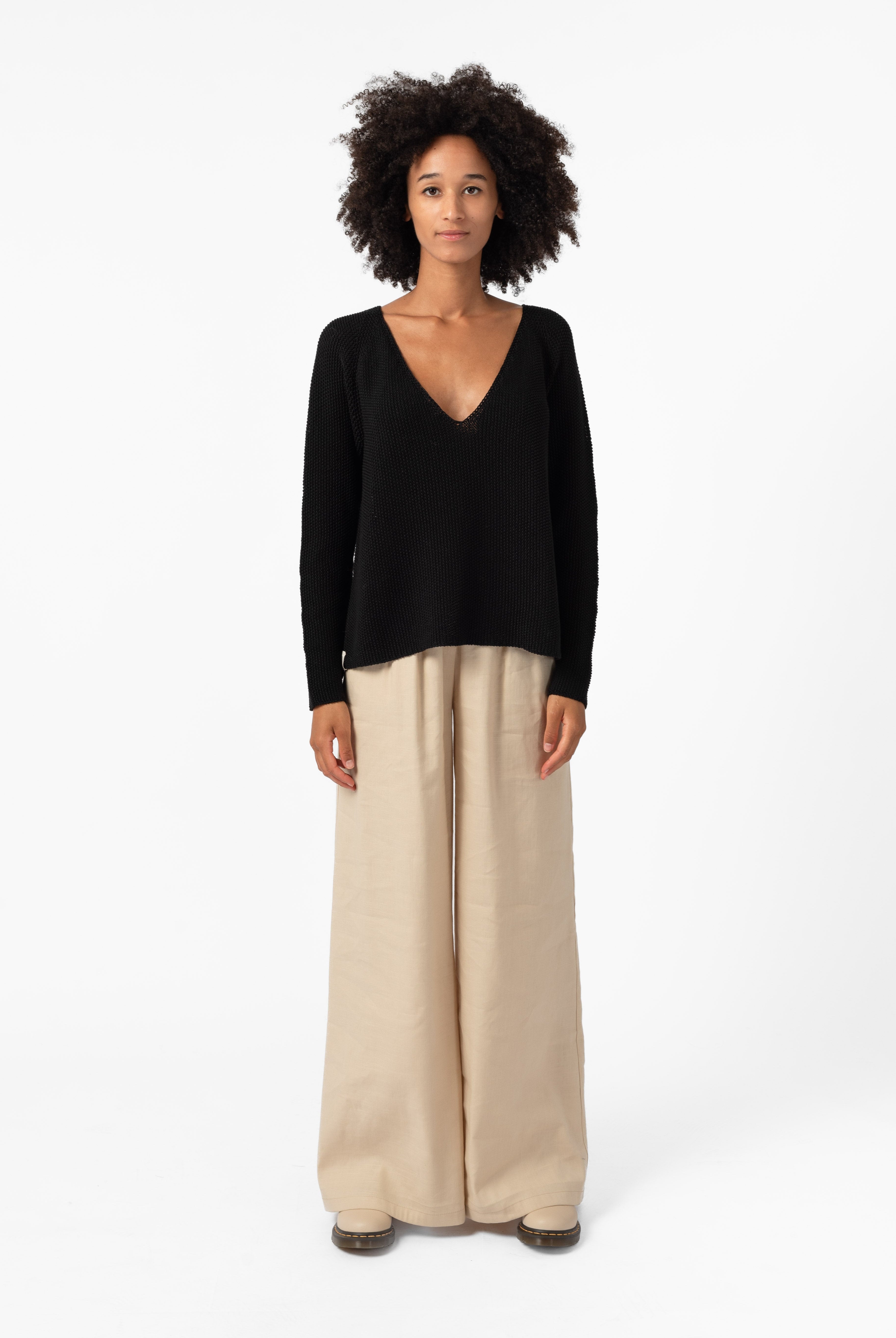 NNIstudio - PALAZZO Hose - Ivory Cream - XS -