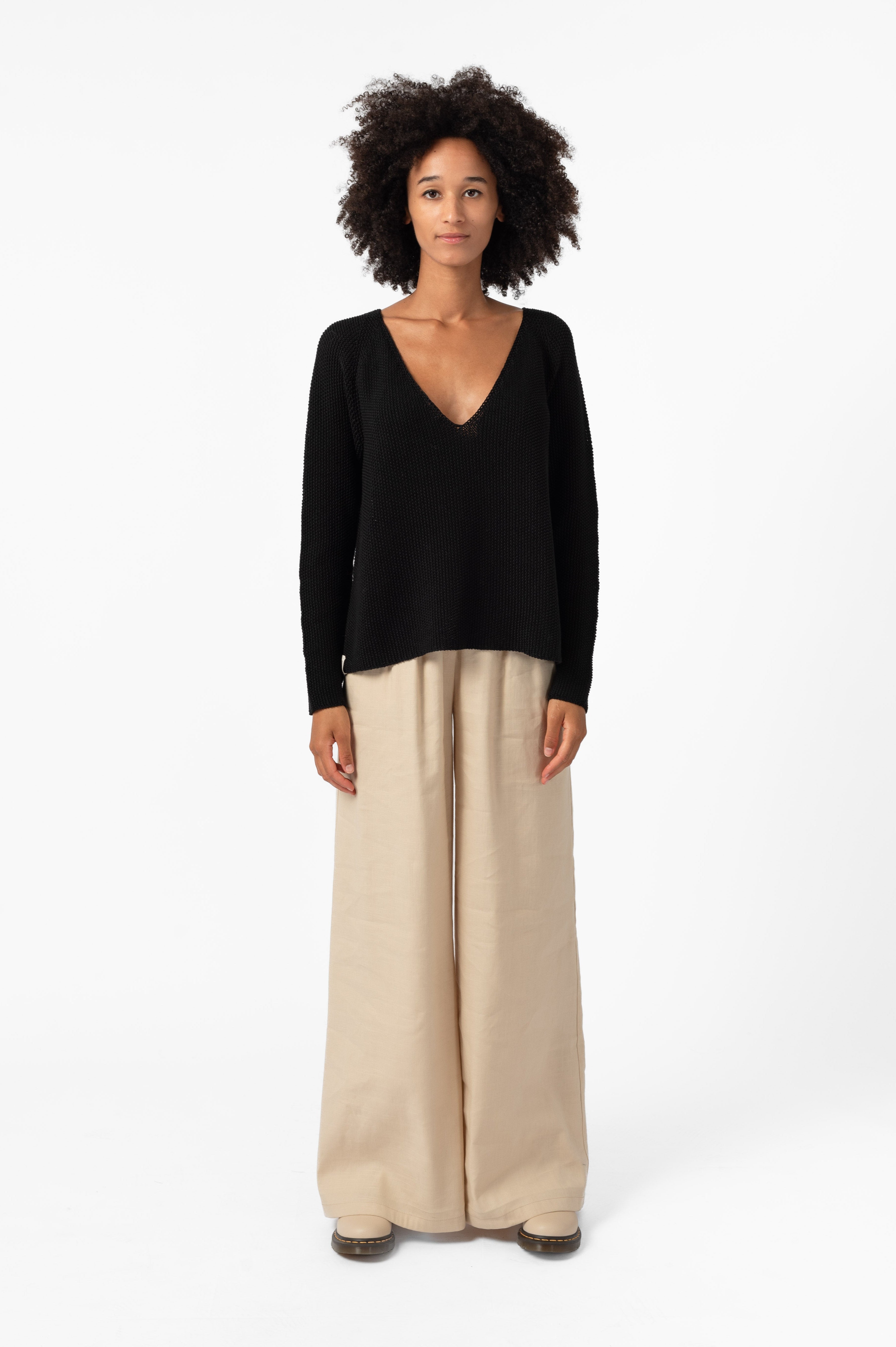 NNIstudio - PALAZZO Hose - Ivory Cream - XS -