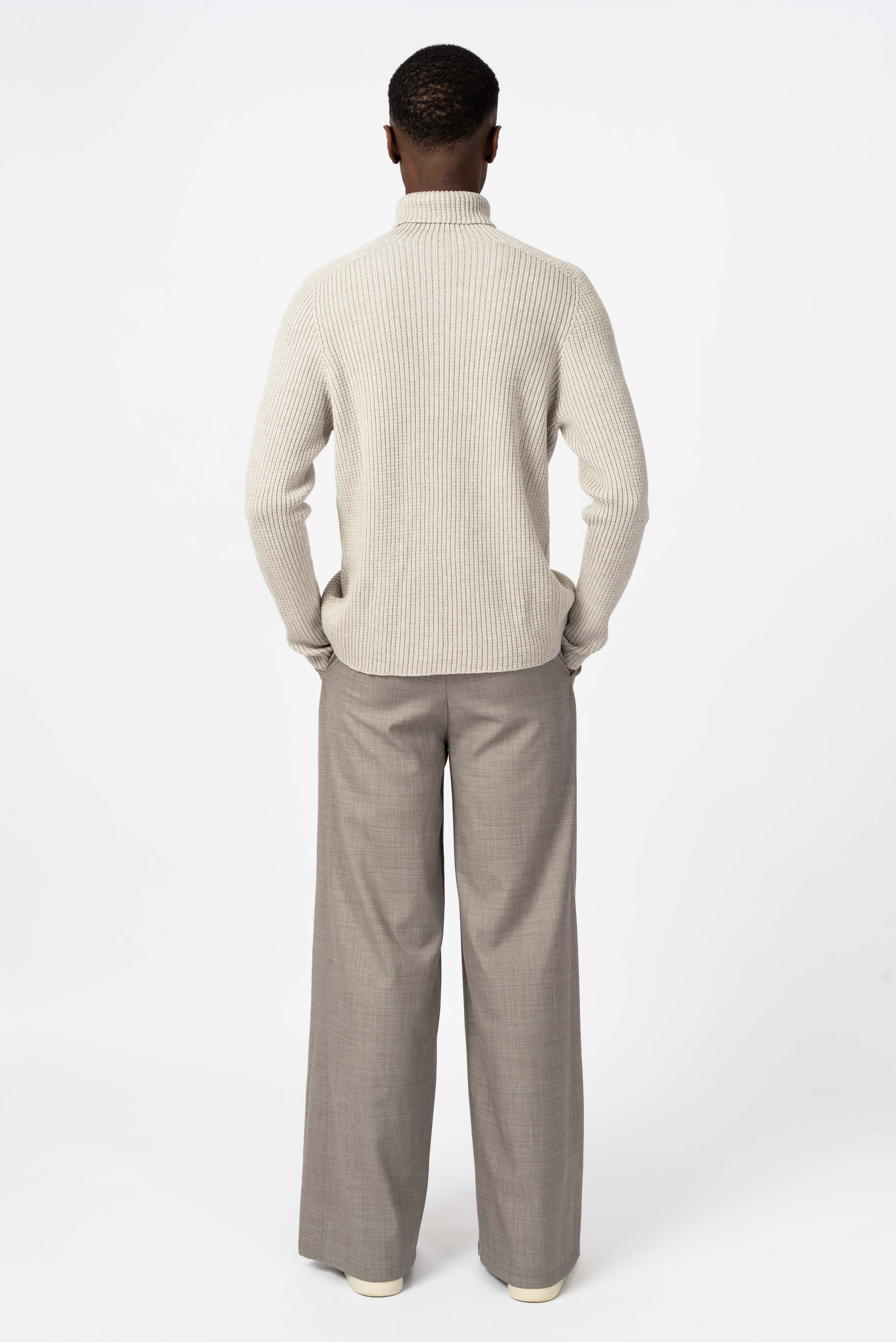 NNIstudio - PALAZZO Hose Wool - Phantom Black - XS -