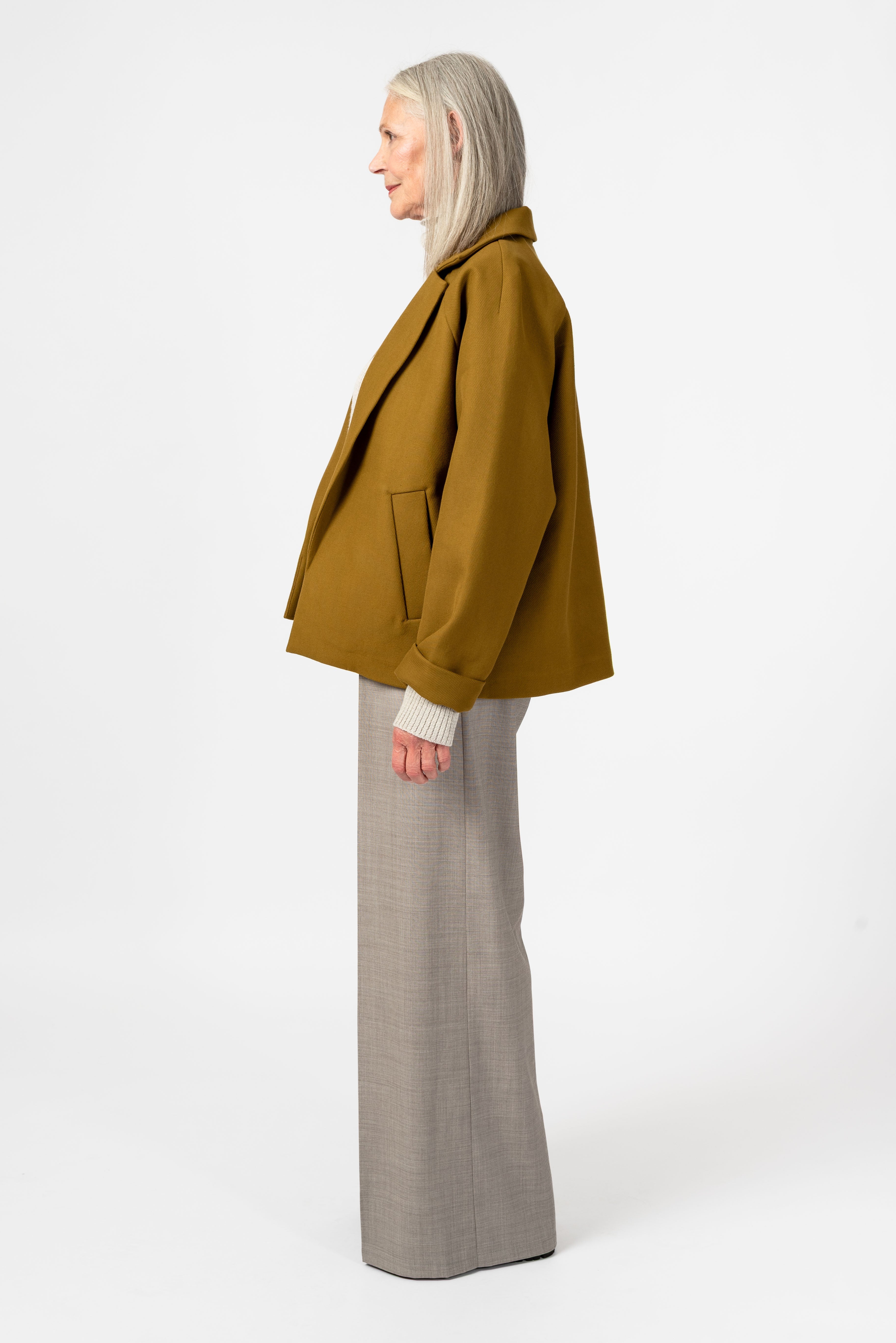 NNIstudio - PALAZZO Hose Wool - Phantom Black - XS -