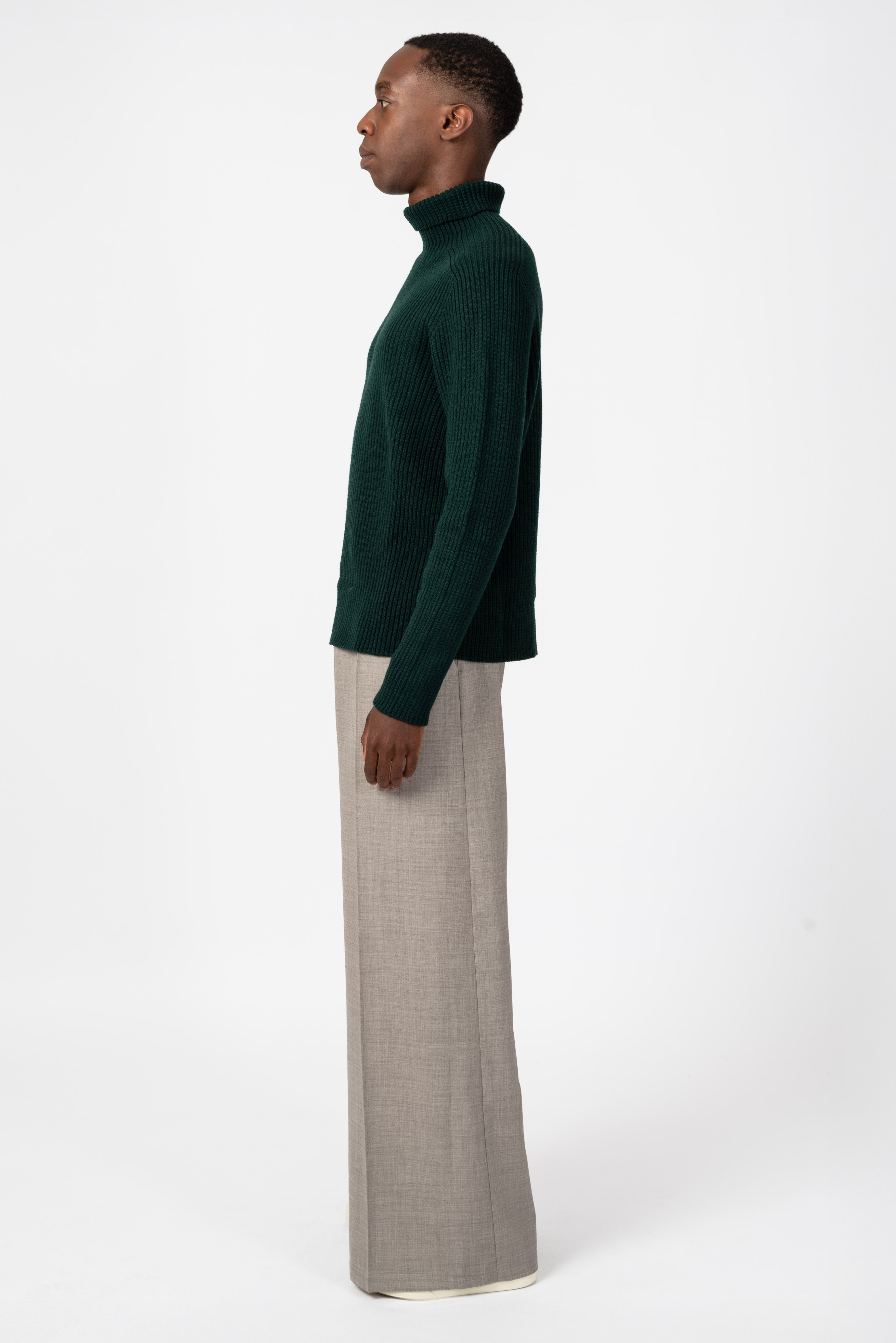 NNIstudio - PALAZZO Hose Wool - Phantom Black - XS -