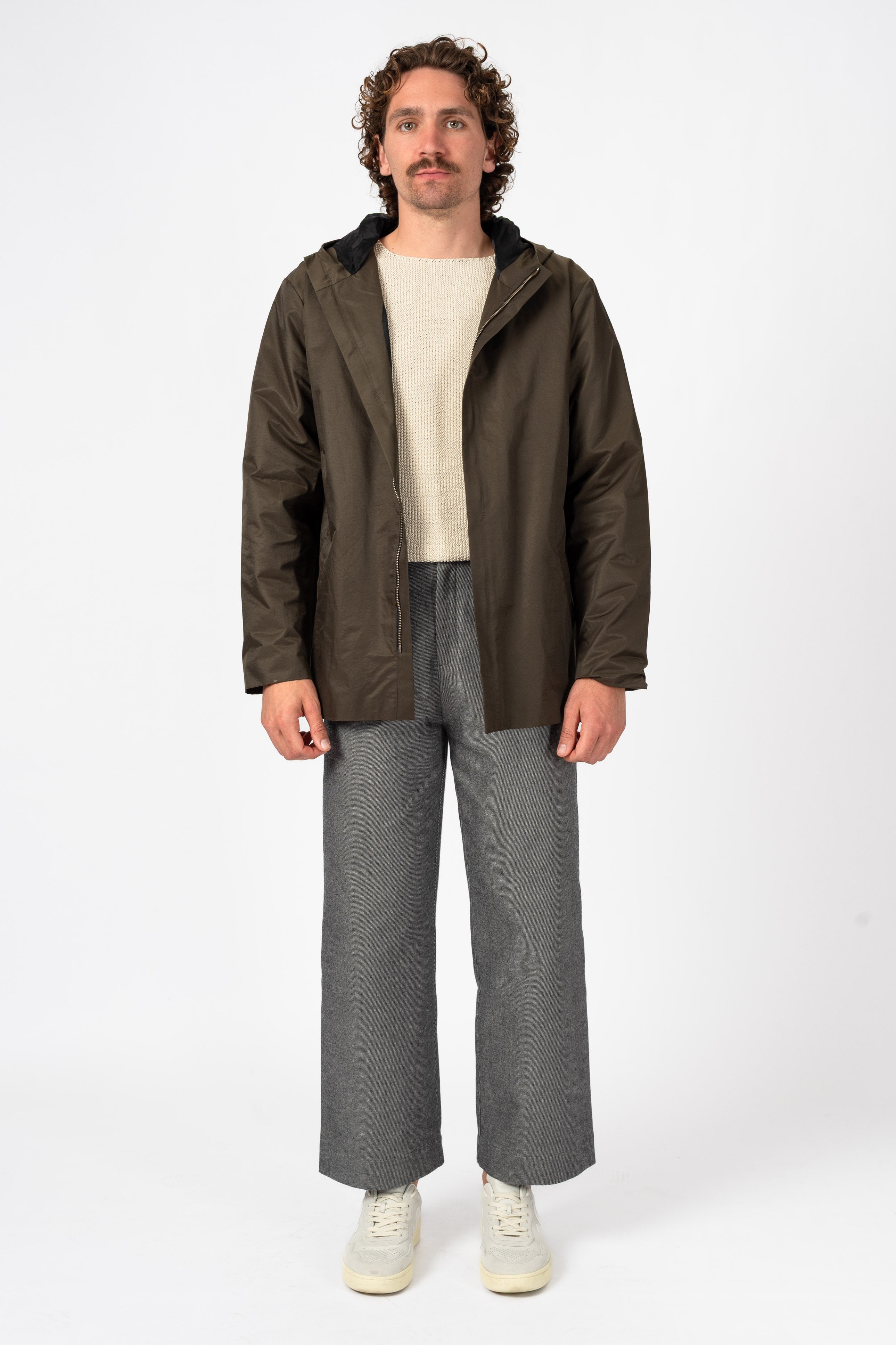 NNIstudio - RAINCOAT - Stone Grey - XS -