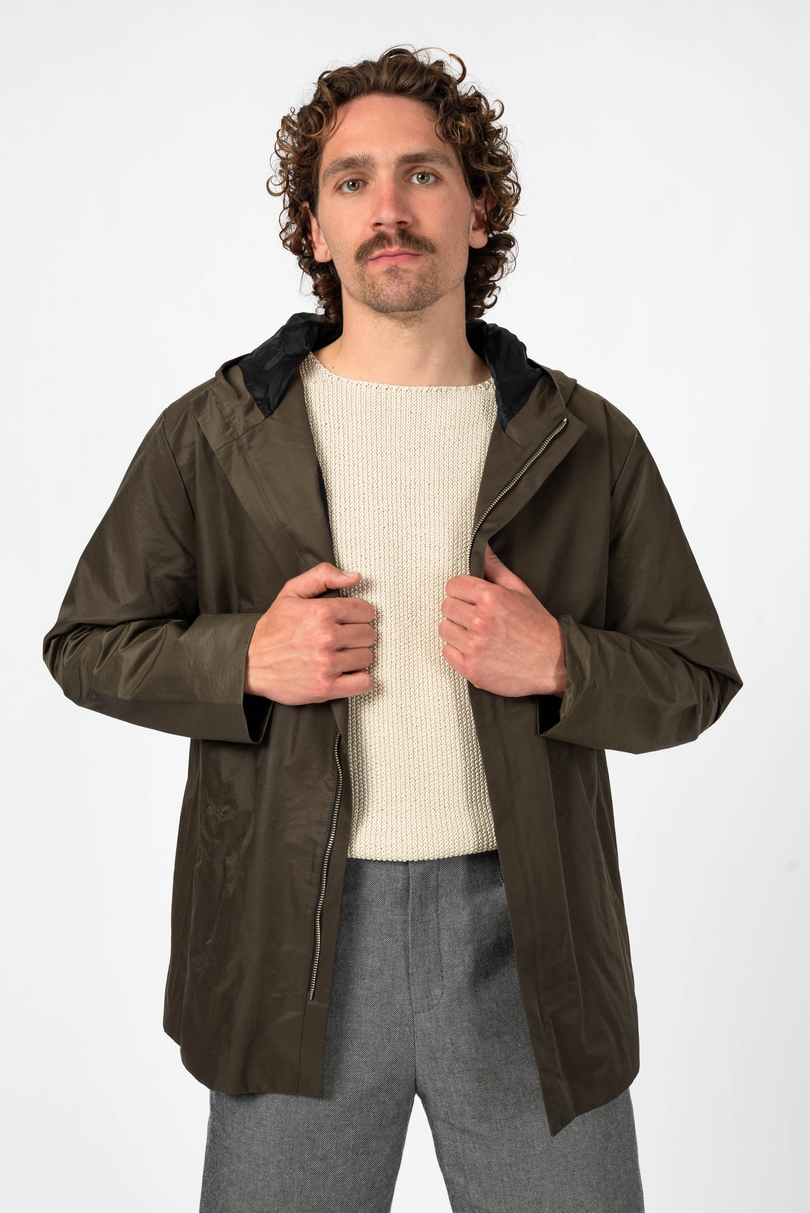 NNIstudio - RAINCOAT - Stone Grey - XS -