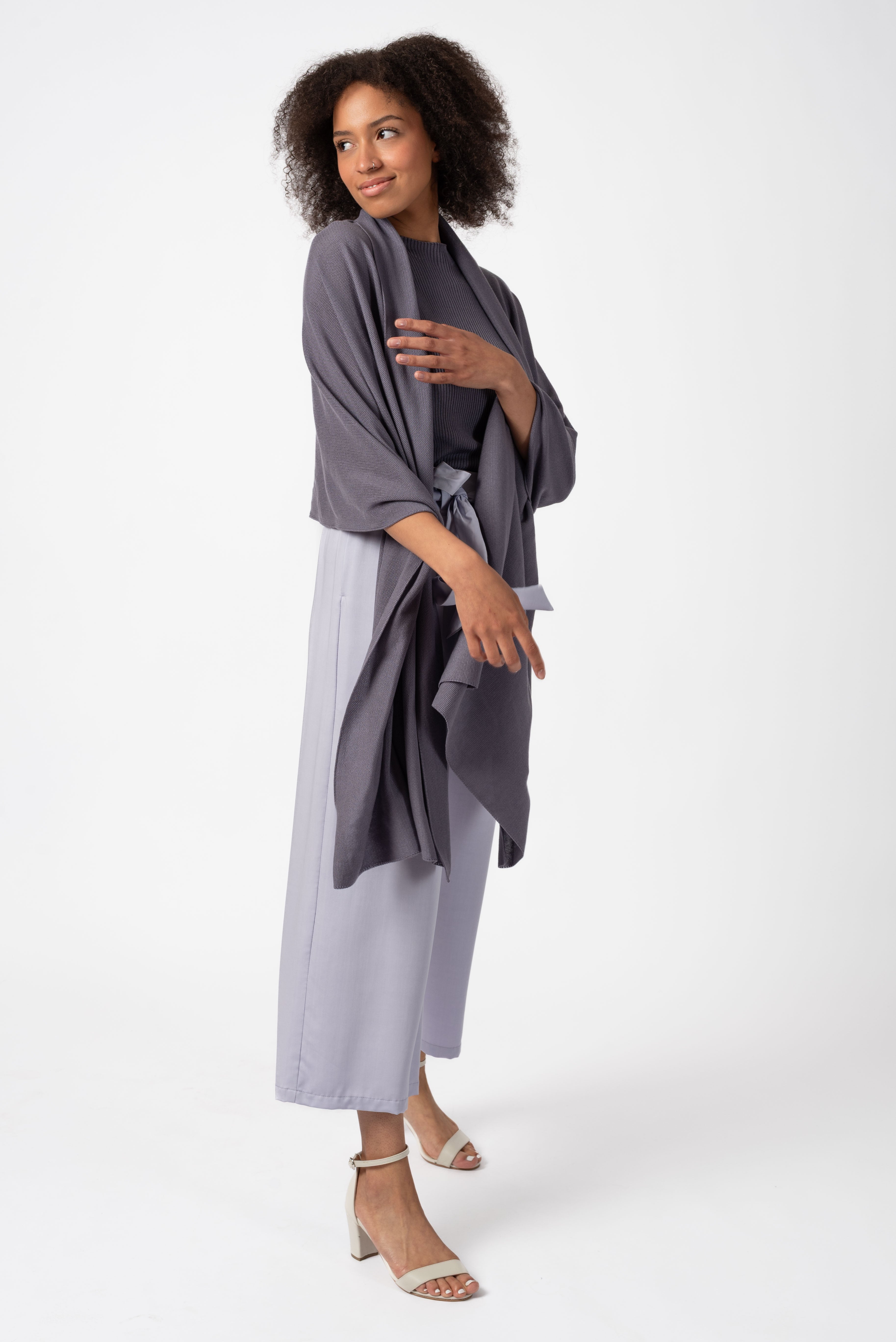 NNIstudio - RICE Sommer - Stola 2.0 Unisex - Ash Purple -