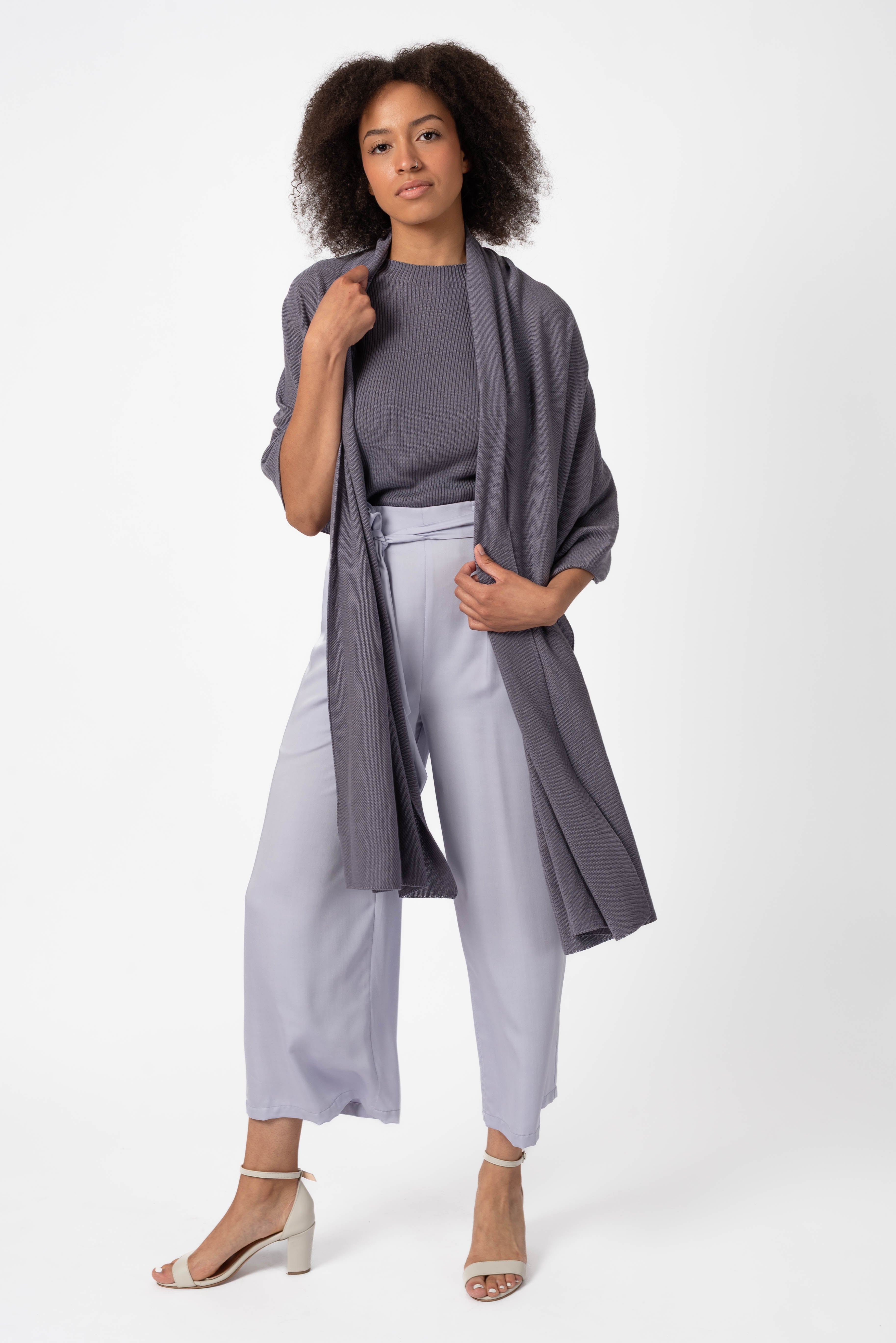 NNIstudio - RICE Sommer - Stola 2.0 Unisex - Ash Purple -