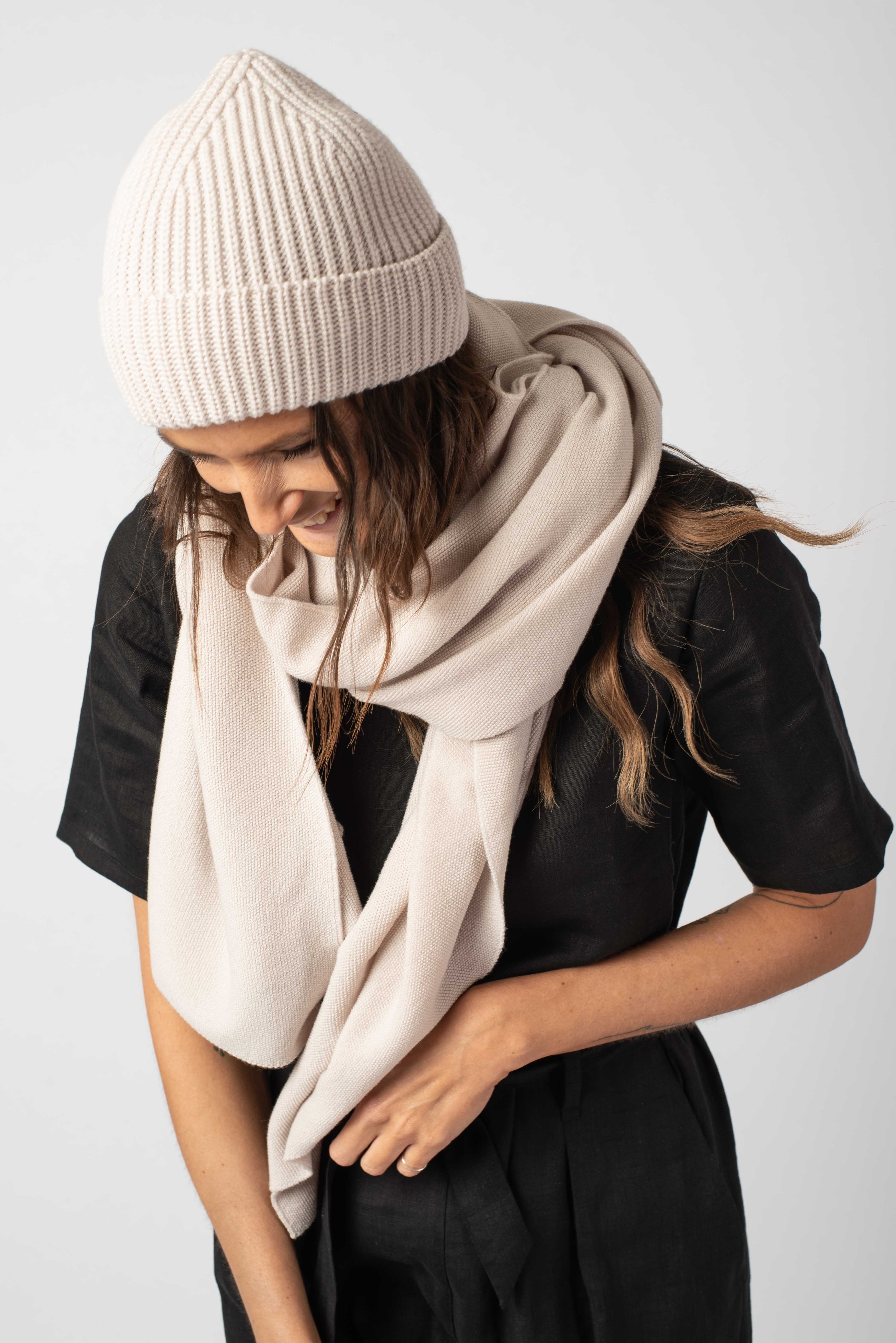 NNIstudio - RICE Stola Unisex - Offwhite - ONESIZE -