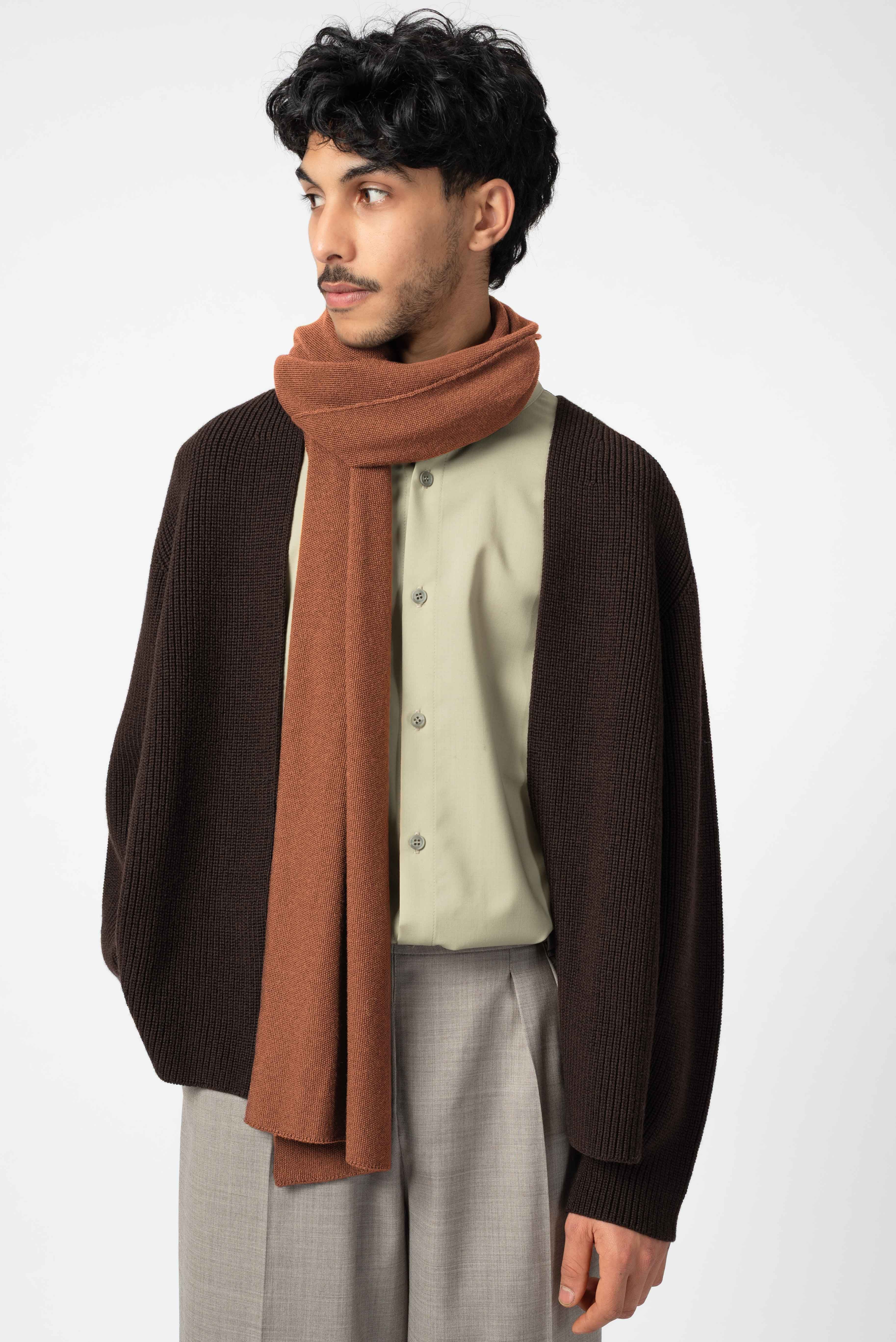 NNIstudio - RICE Strick - Stola - Brown Sugar -