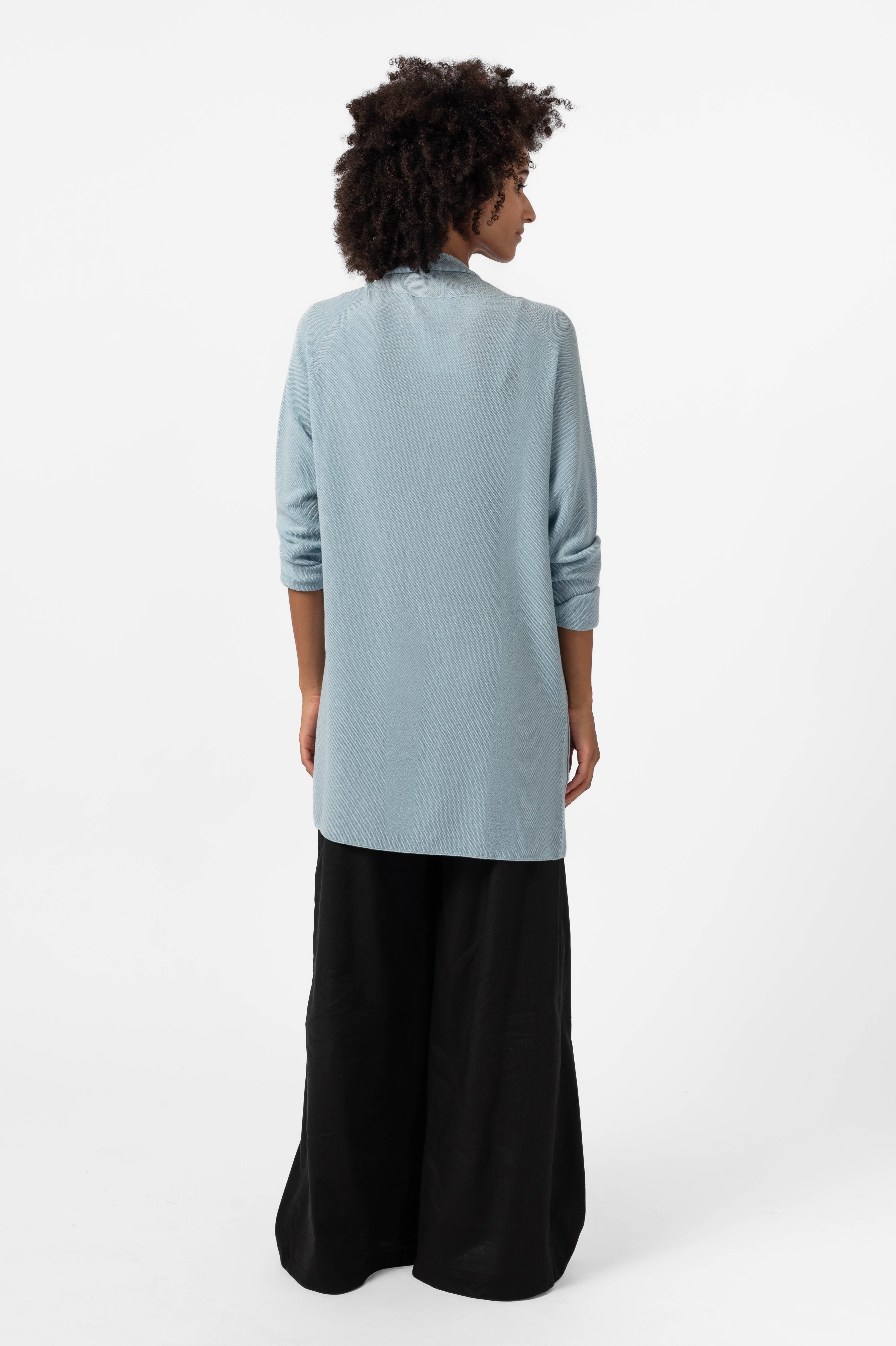 NNIstudio - RICE Strickjacke - Hellblau - XS -