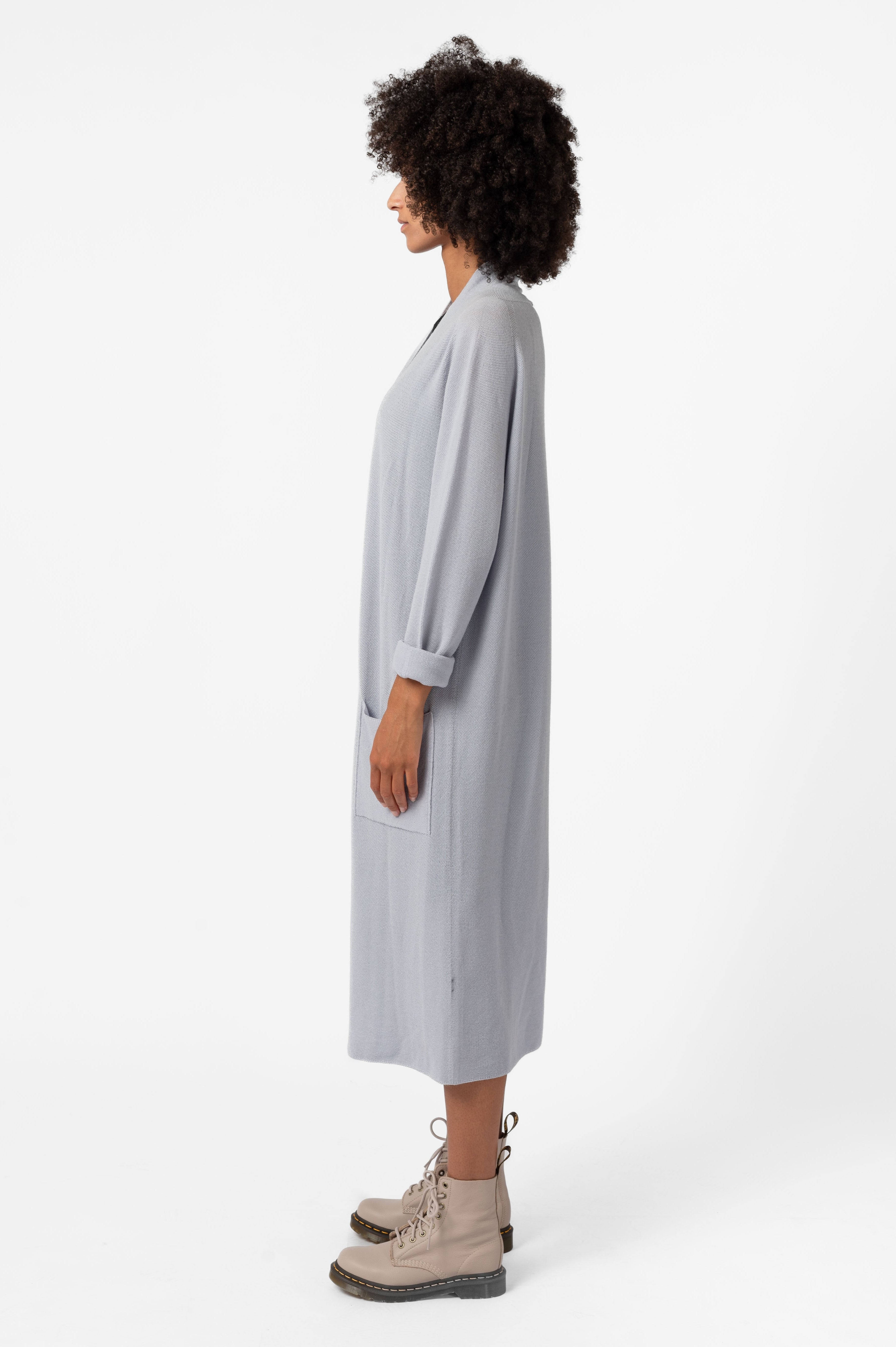 NNIstudio - RICE Strickmantel - Flieder - XS -