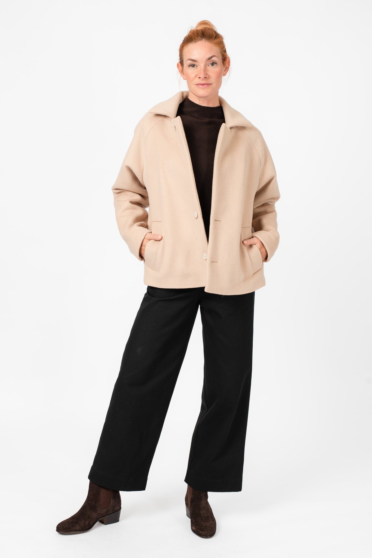 NNIstudio - SHORTCOAT 2.0 Wool Jacke - Ivory Cream - XS -