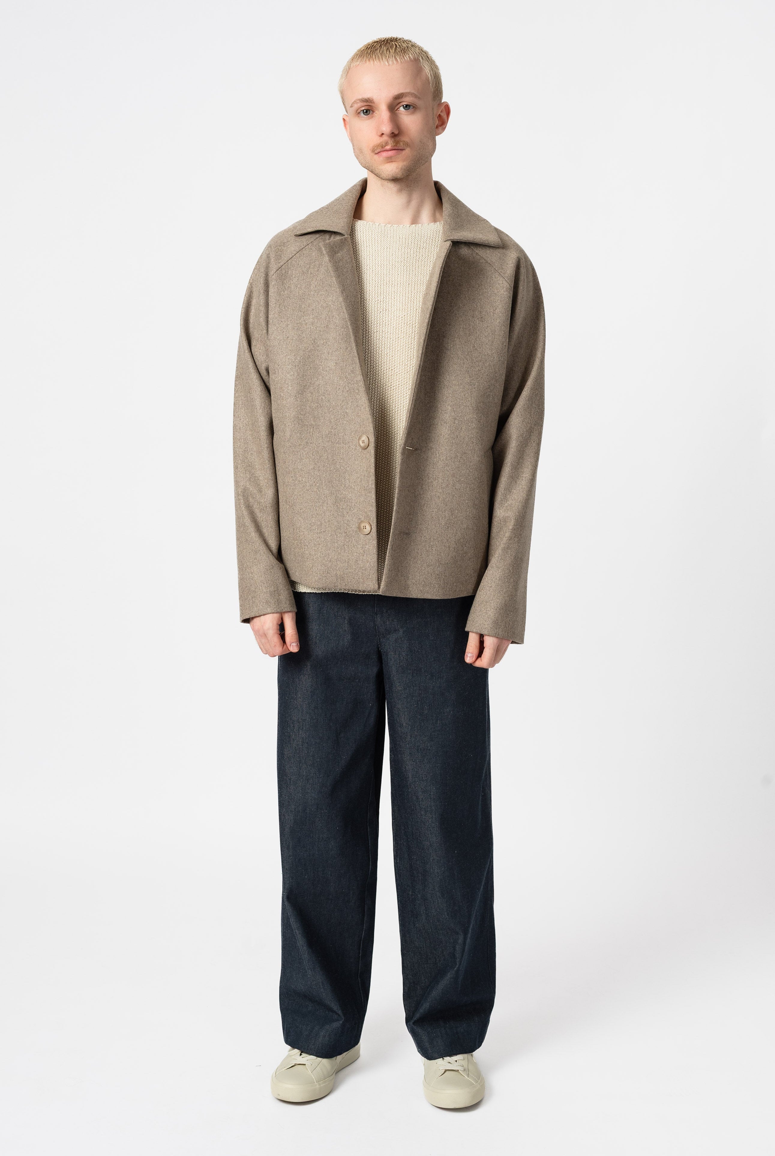 NNIstudio - SHORTCOAT 2.0 Wool Jacke - Olive Drab - XS -