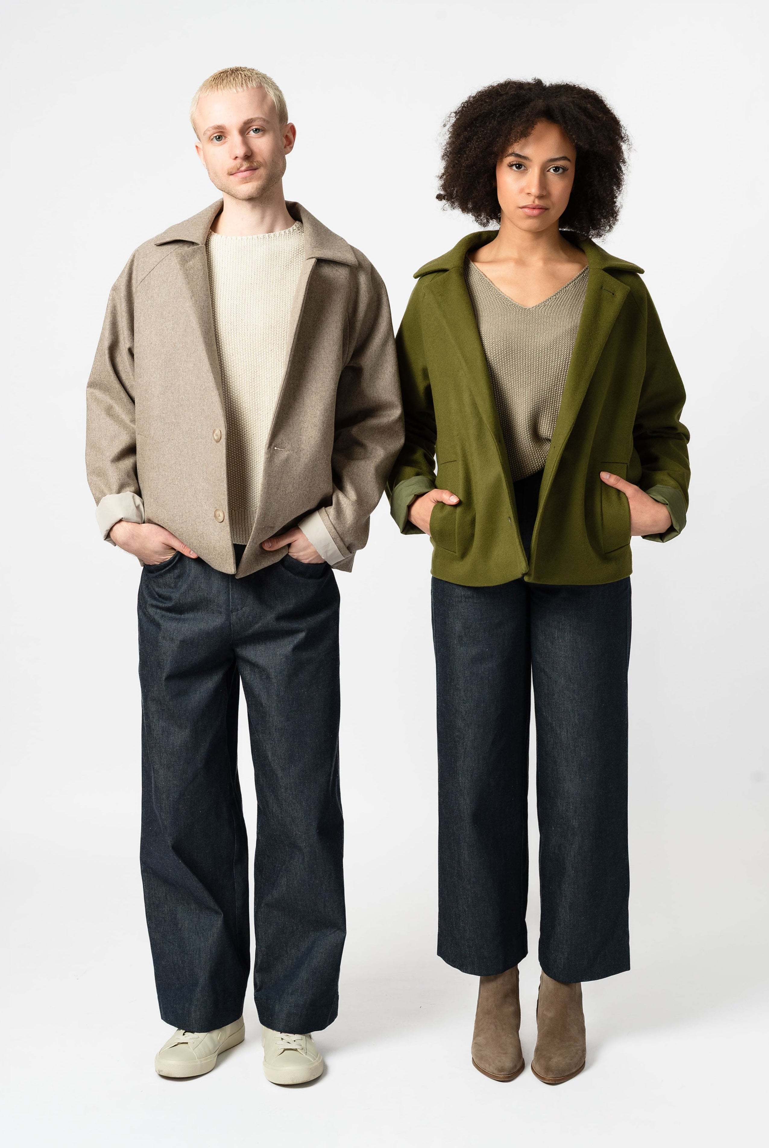 NNIstudio - SHORTCOAT 2.0 Wool Jacke - Olive Drab - XS -