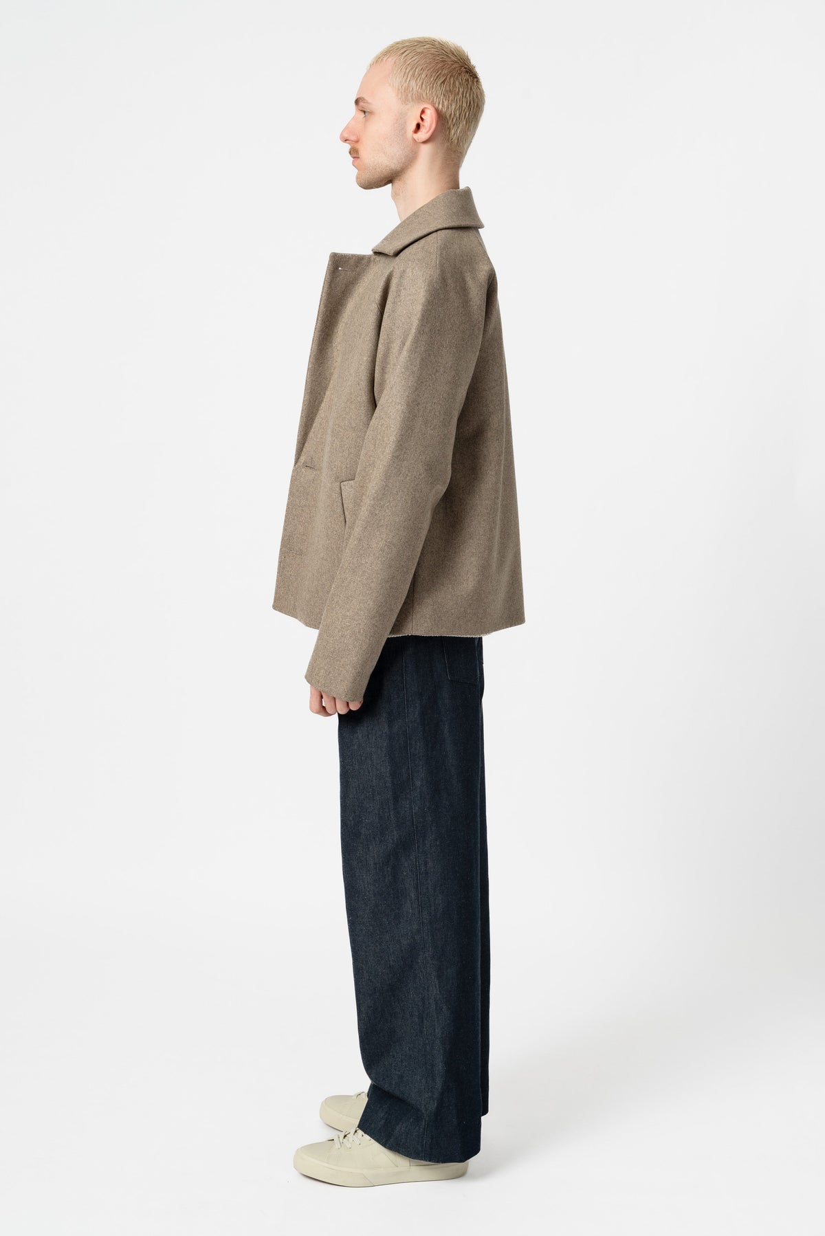 NNIstudio - SHORTCOAT 2.0 Wool Jacke - Olive Drab - XS -