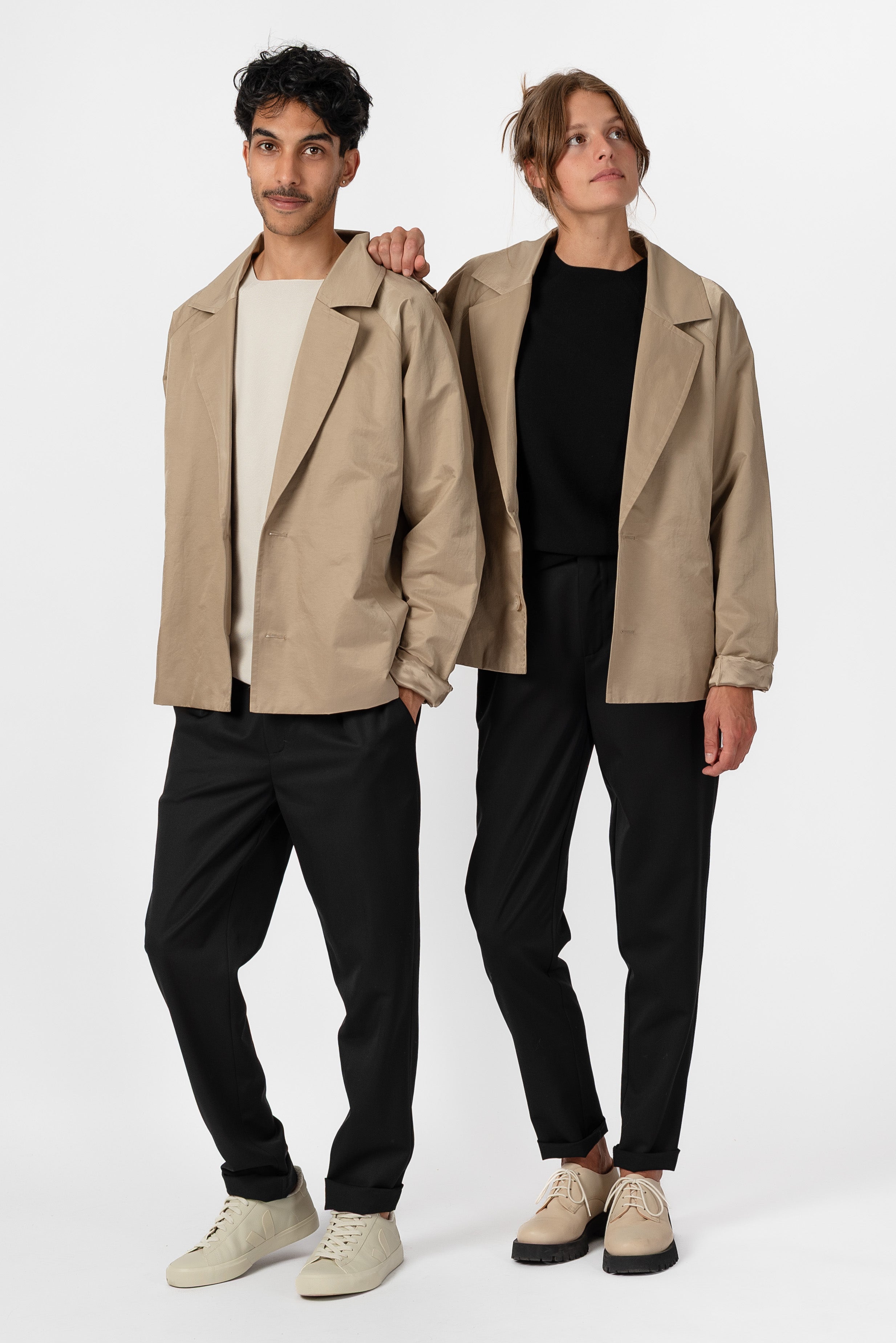 NNIstudio - SHORTCOAT Light - Beluga Grey - S -